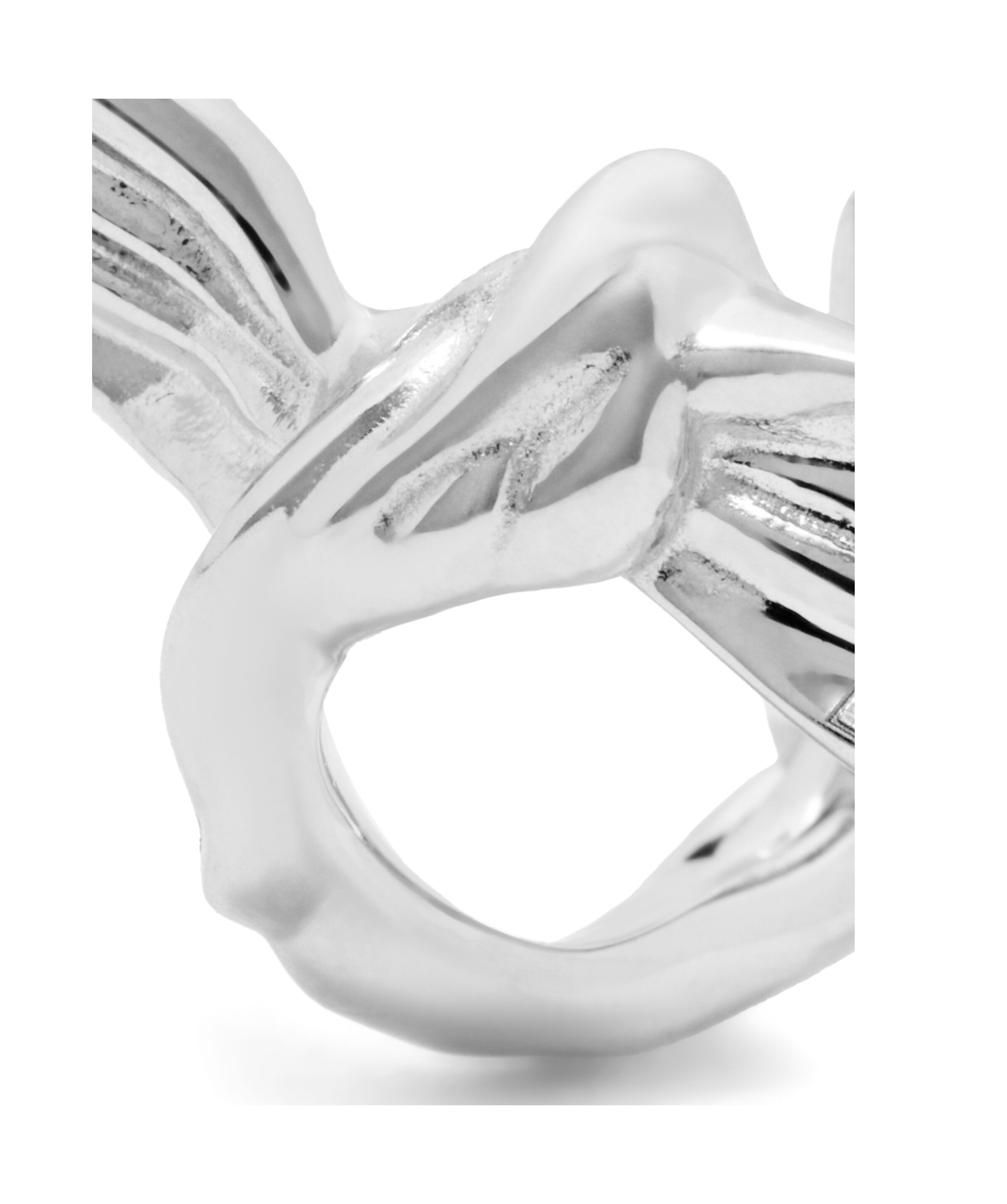 Loewe Knuckle Not Earrings In White Gold In Metallic