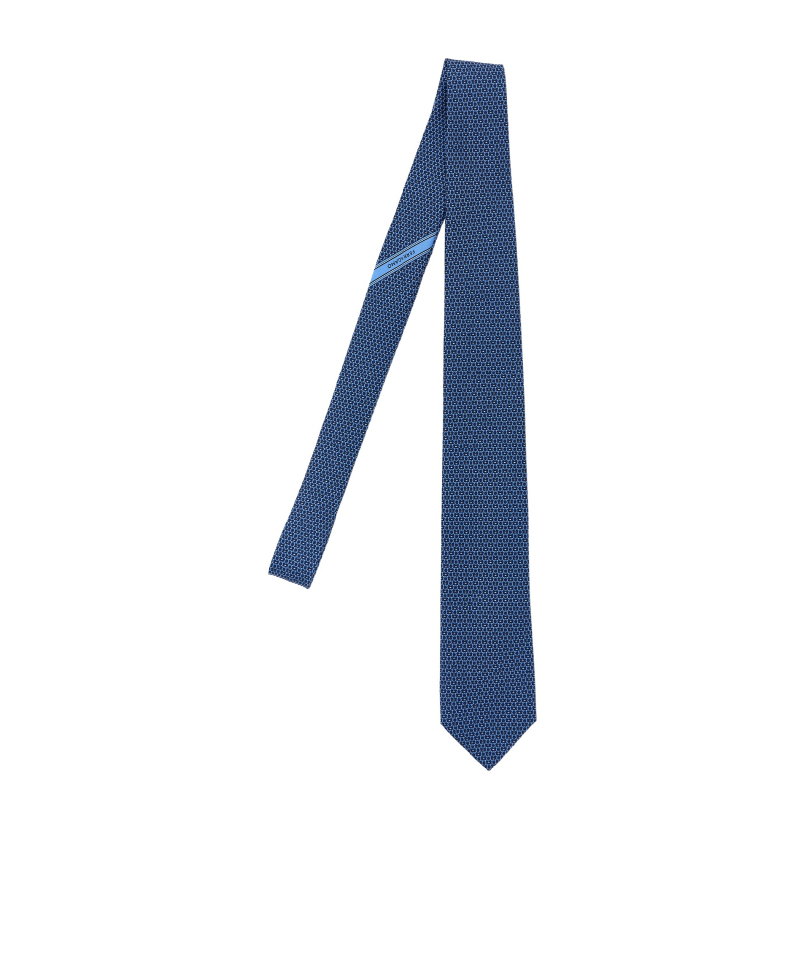 Ferragamo Pointed Tie In Blue