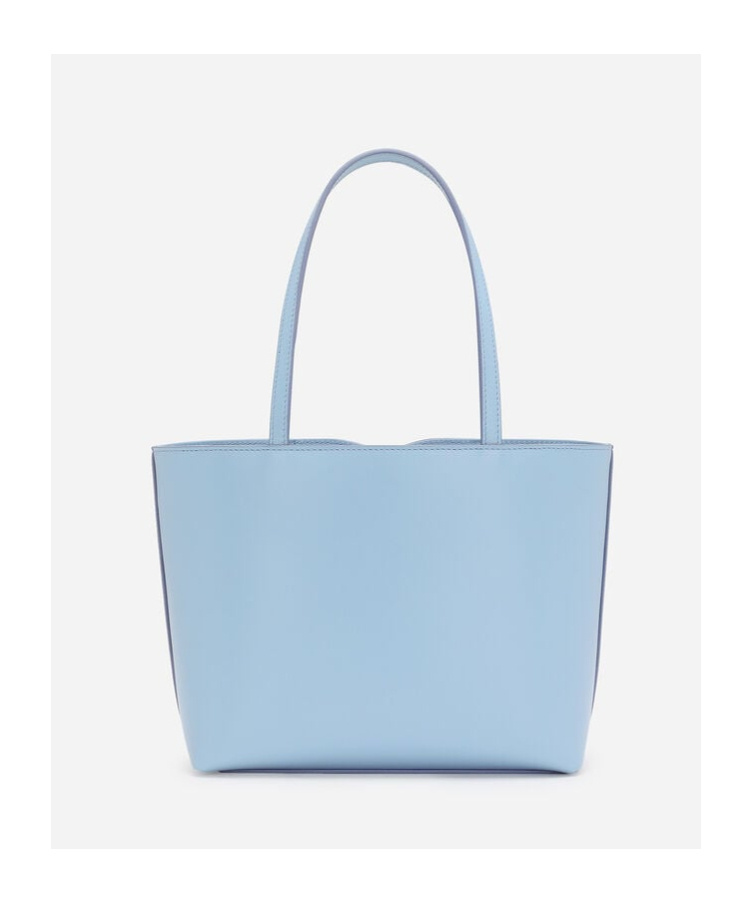 Dolce & Gabbana Small Dg Logo Leather Tote Bag In Blue