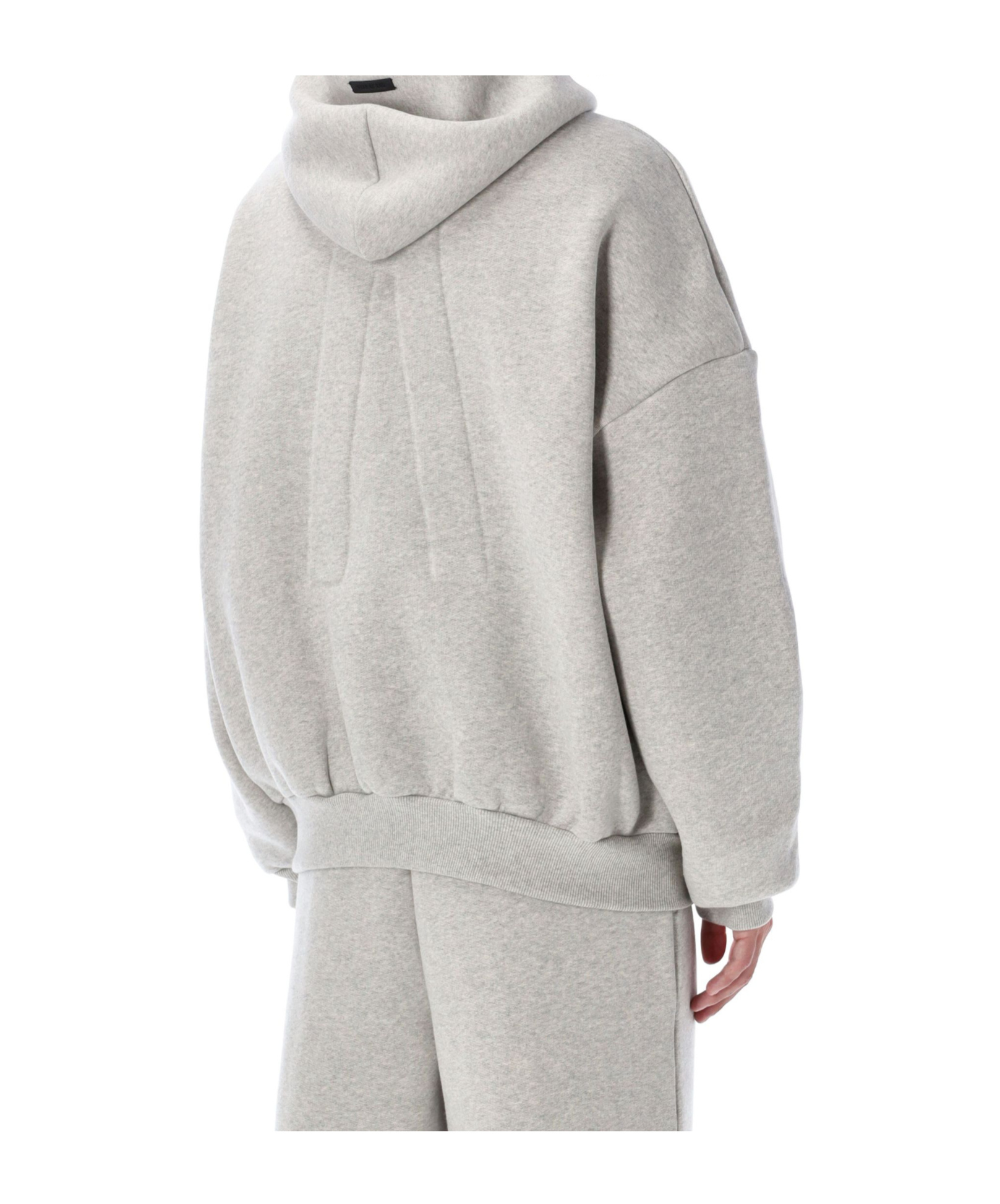Fear Of God Relaxed Fit Grey Sweatshirt With Zip-up Front In Gray