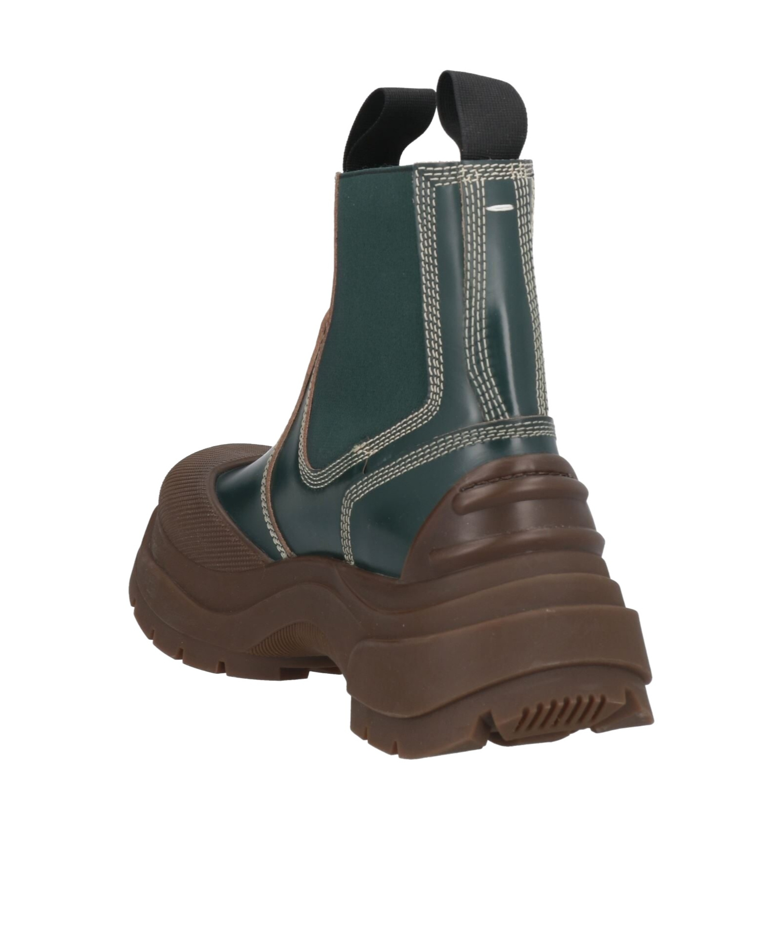 Maison Margiela Two-tone Platform Boots In Green