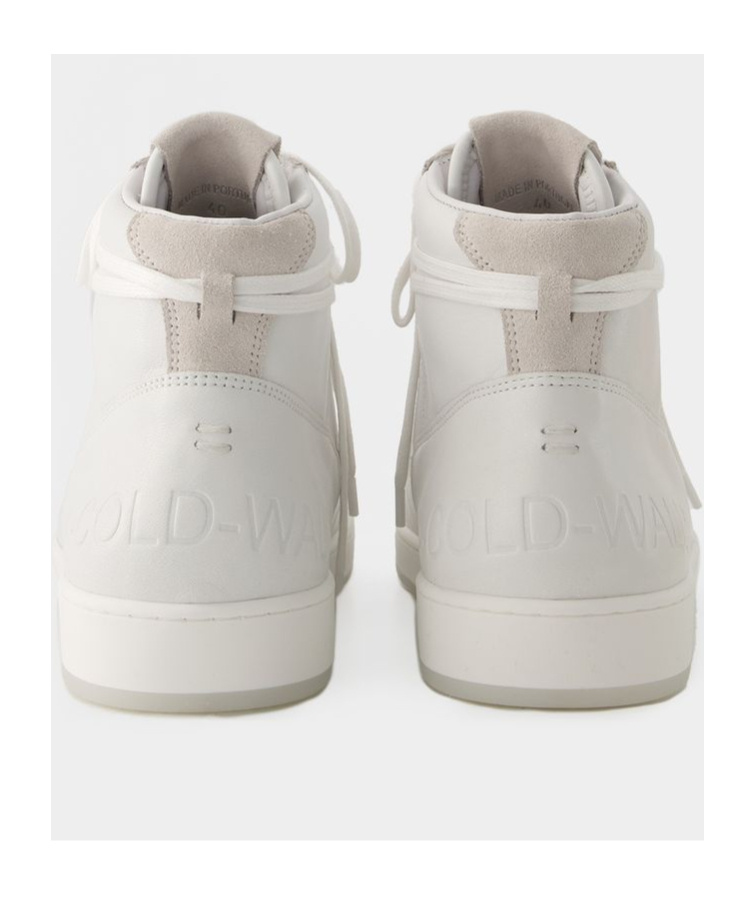 A-cold-wall* Luol High-top Leather Sneakers In White