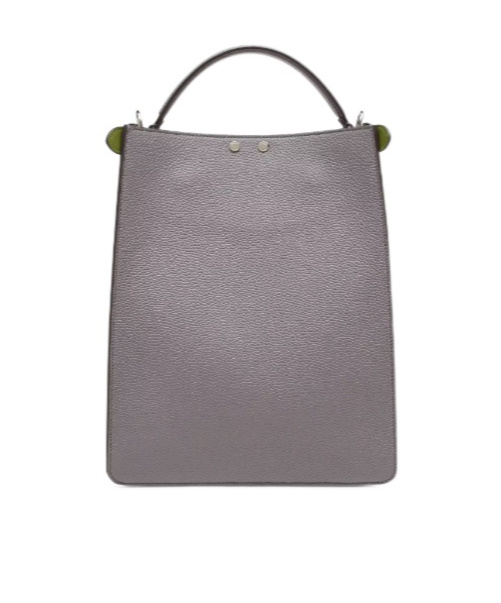 Fendi Peekaboo X-lite Small Shoulder Bag In Gray