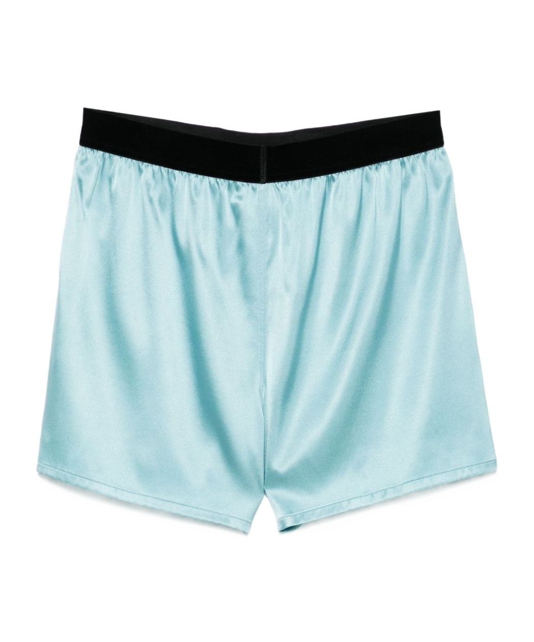 Tom Ford Satin Pajamas Shorts In Blue