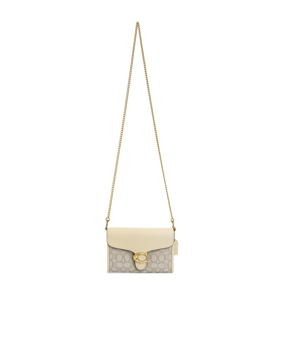Coach Flip Shoulder Bag In Nude