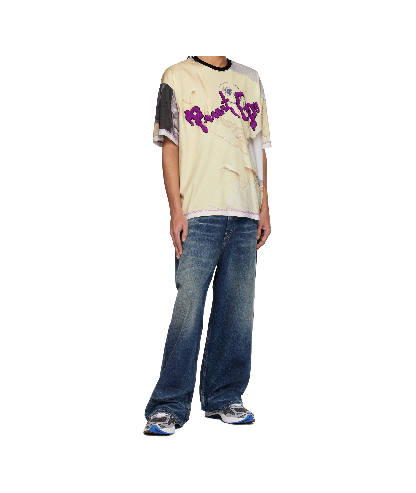 Perks And Mini Beige Martine Syms Edition 'she Mad' Specialty T-shirt In Nude