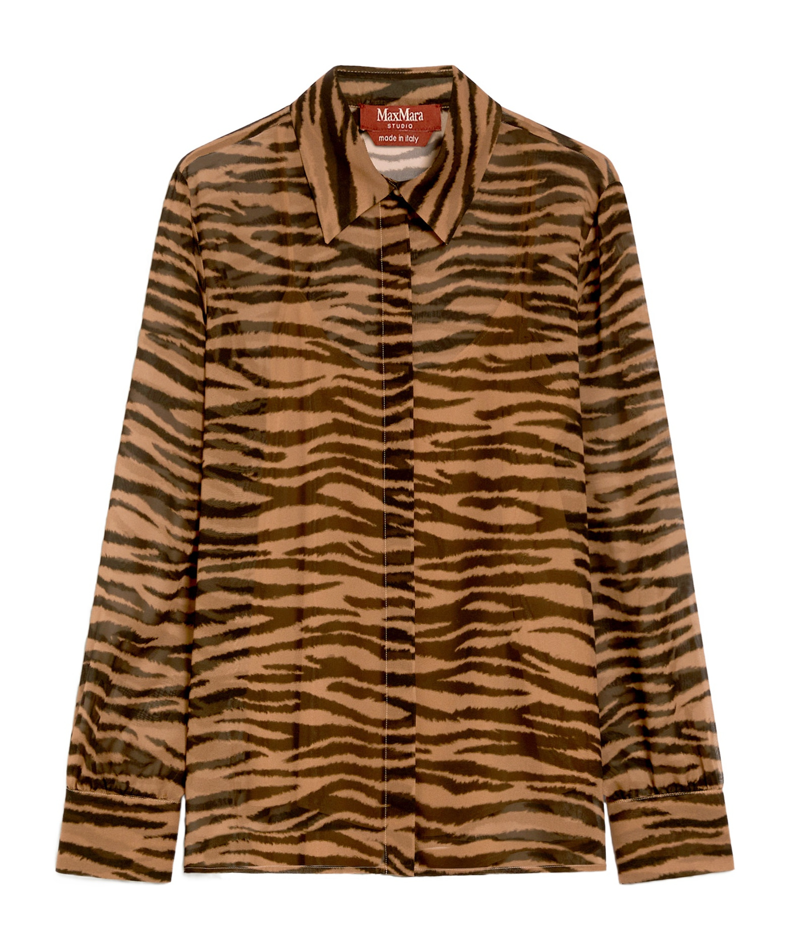 Max Mara Studio Valzer Shirt Black In Brown