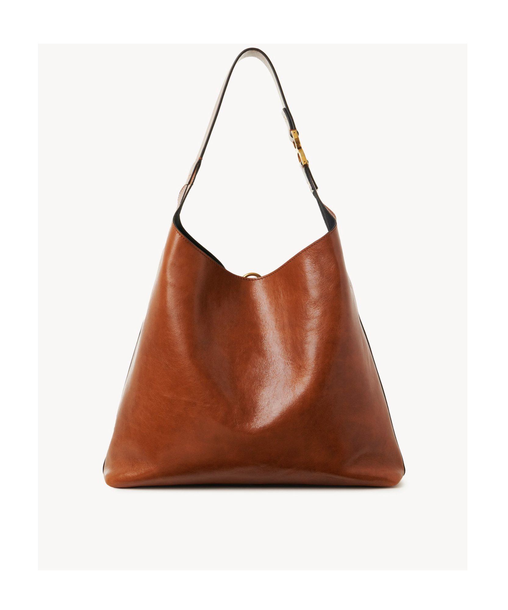 Chloé Triomphe-detailed Leather Tote Bag In Brown