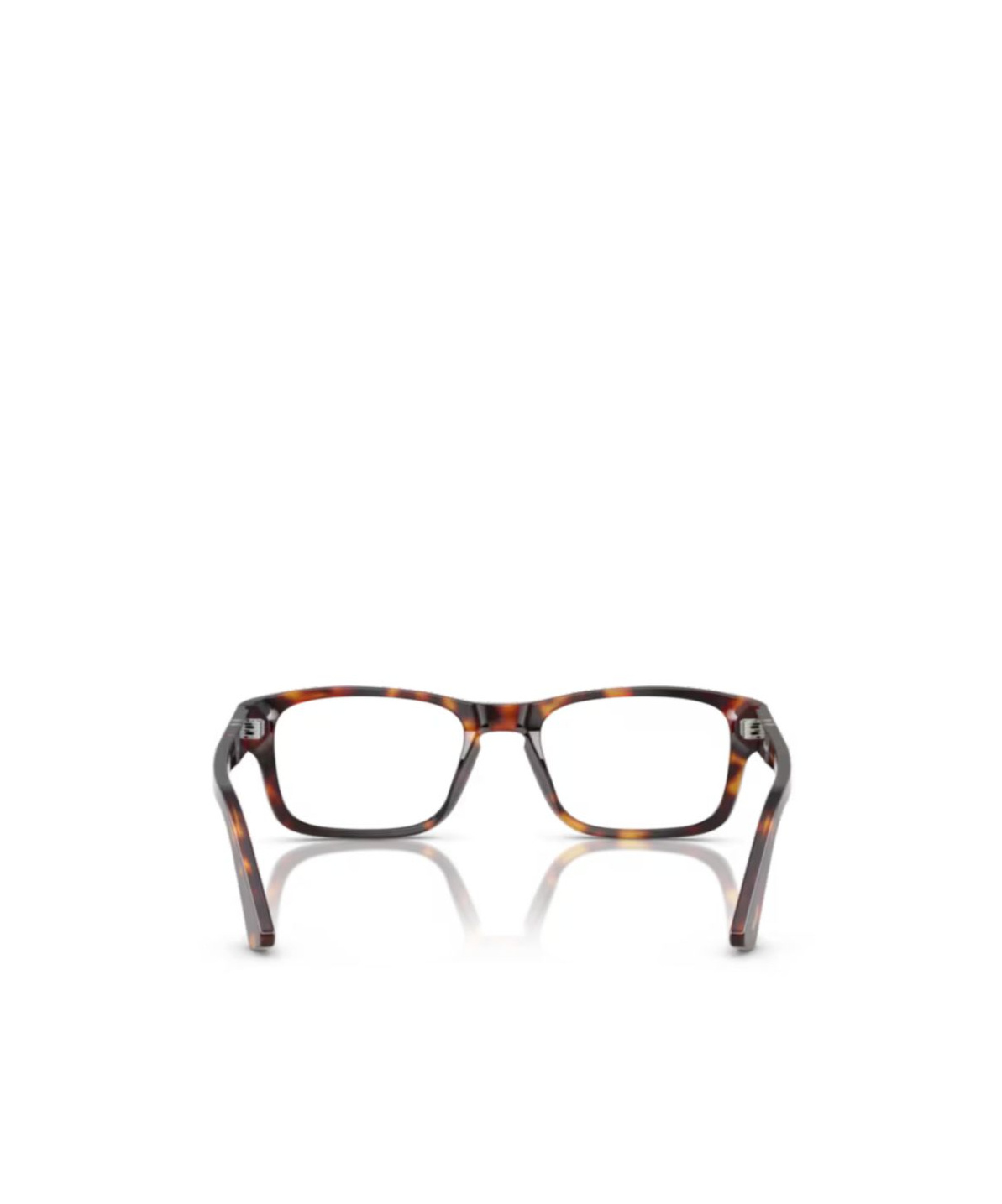 Persol Geometric Frame Plain Glasses In Brown