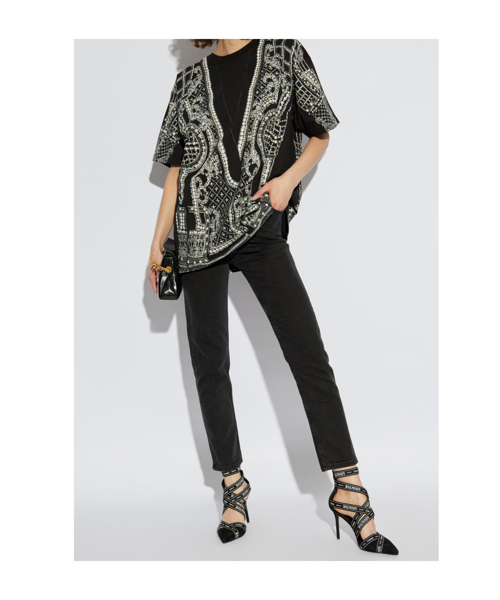 Balmain Belt-loop Jeans In Black