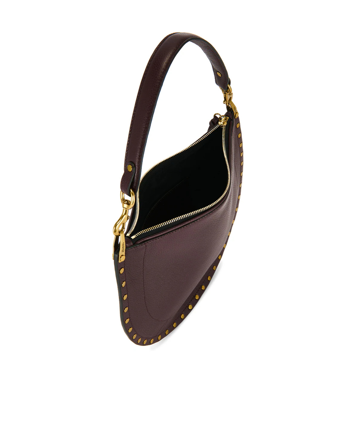 Isabel Marant Oskan Soft Zip Bag In Burgundy