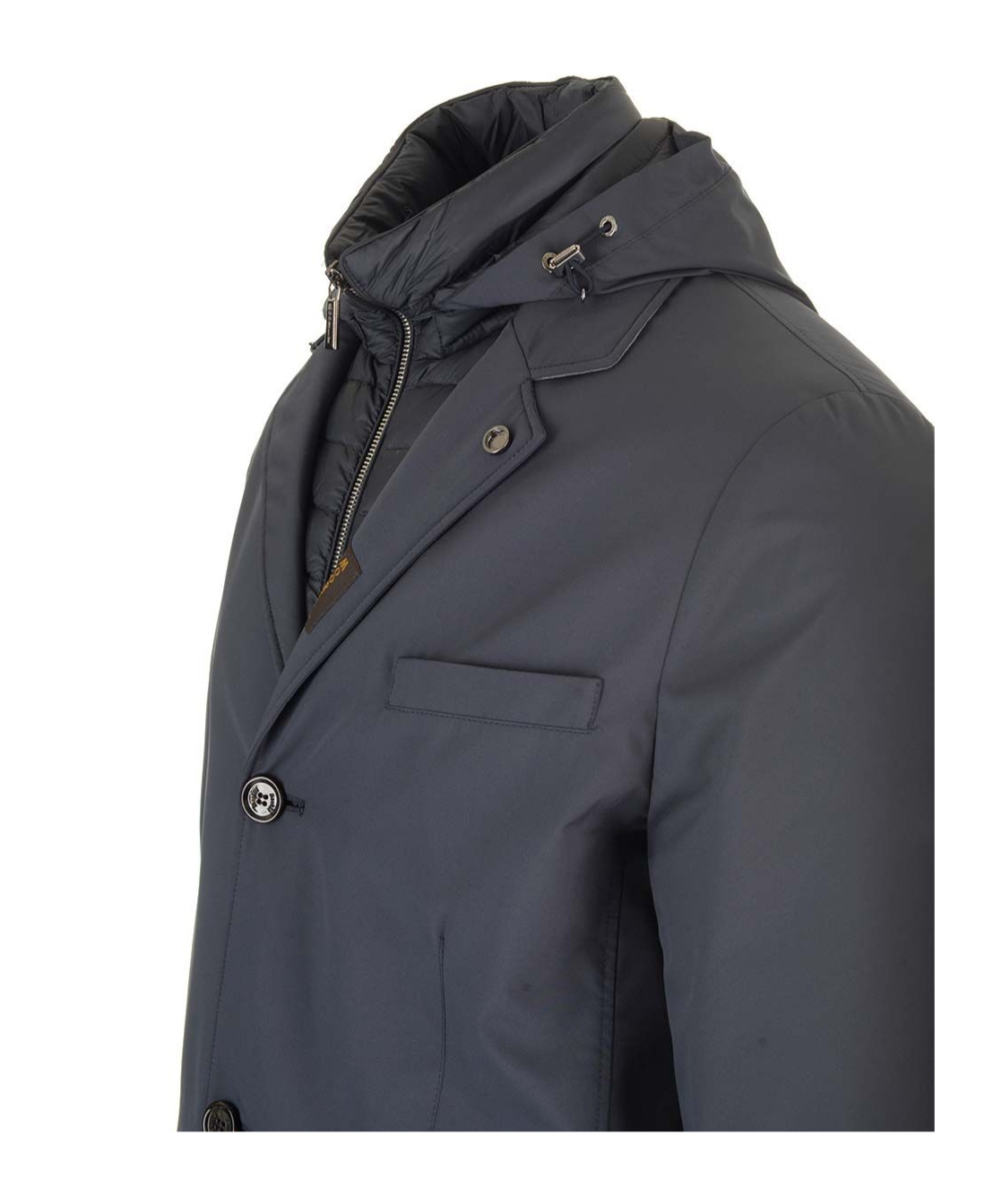 Moorer Redon-pum Coat In Blue