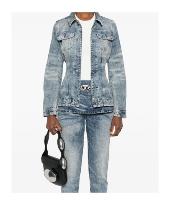 Diesel Tailored Blazer Featuring Chest Pockets And Long Sleeves In Blue