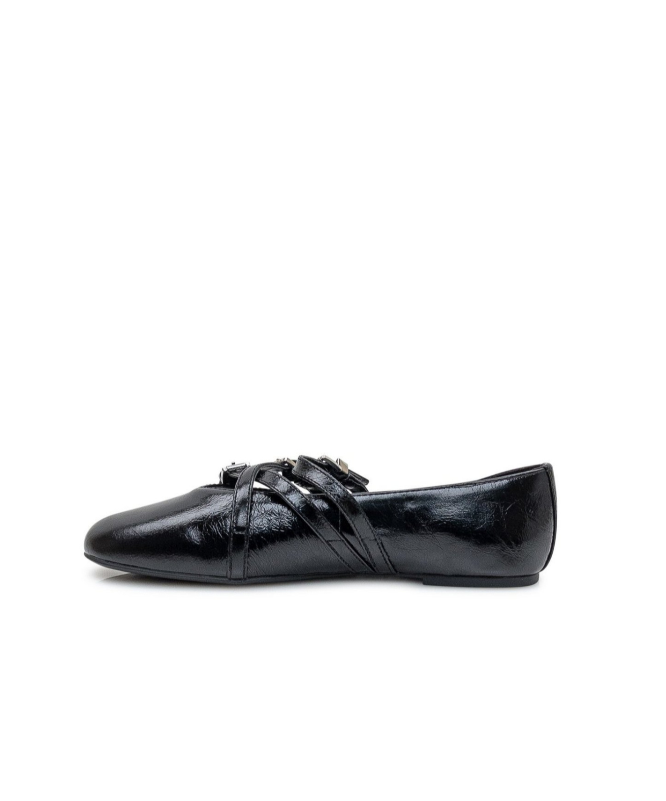 Michael Michael Kors Buckle Detailed Slip-on Flat Shoes In Black