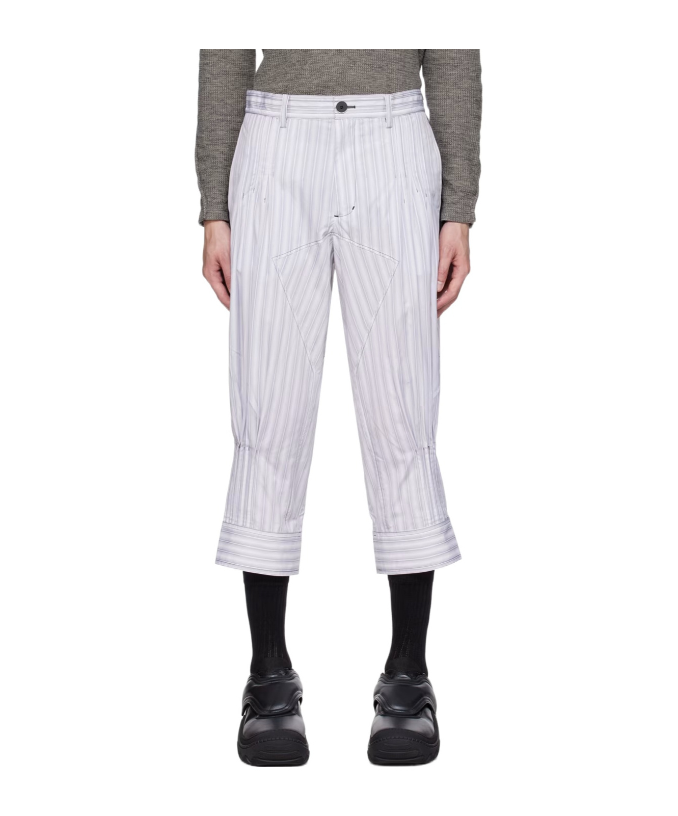 Kiko Kostadinov Gray Sorelle Trousers In White