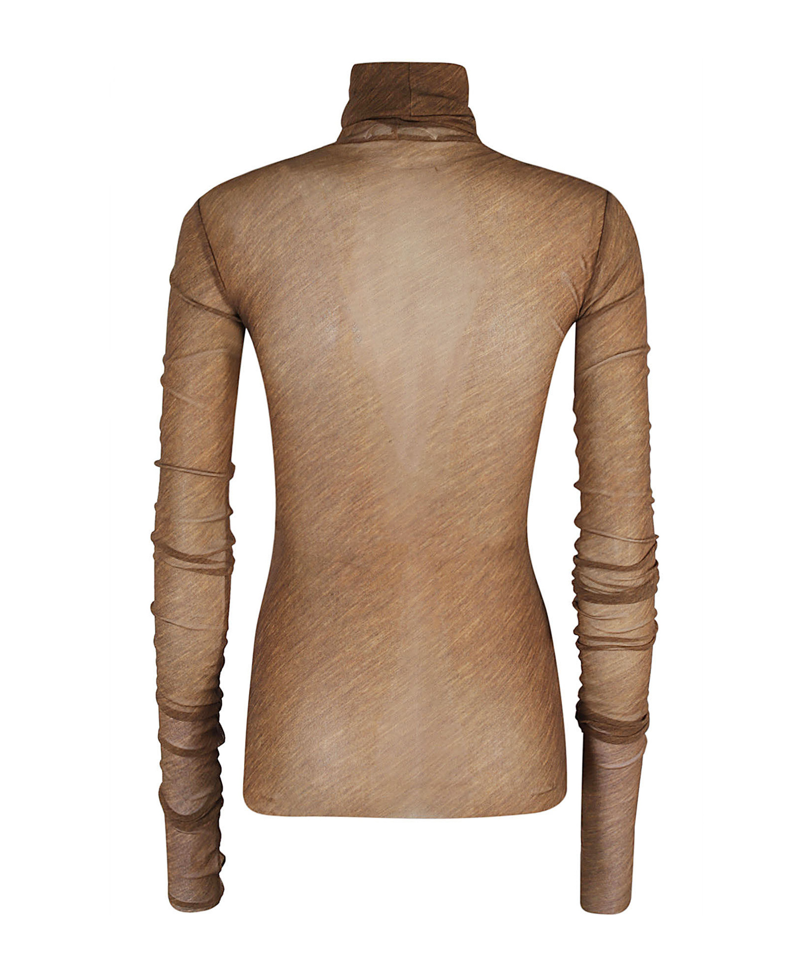Philosophy Di Lorenzo Serafini Long-sleeved High-neck T-shirt In Brown