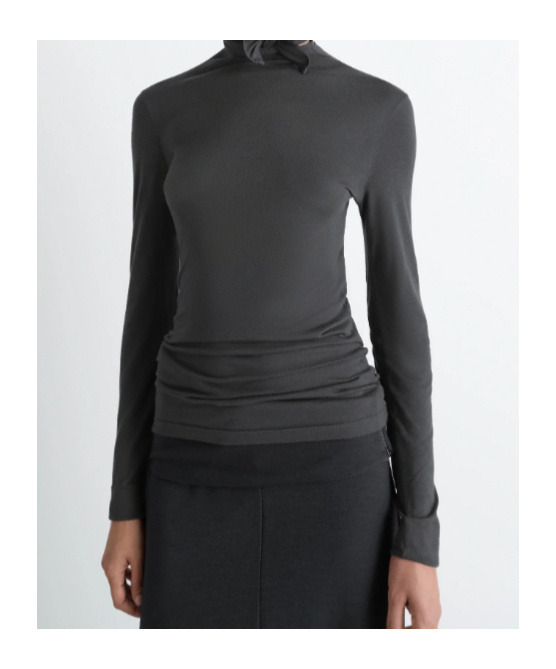 Lemaire Turtle-neck Sweater In Gray