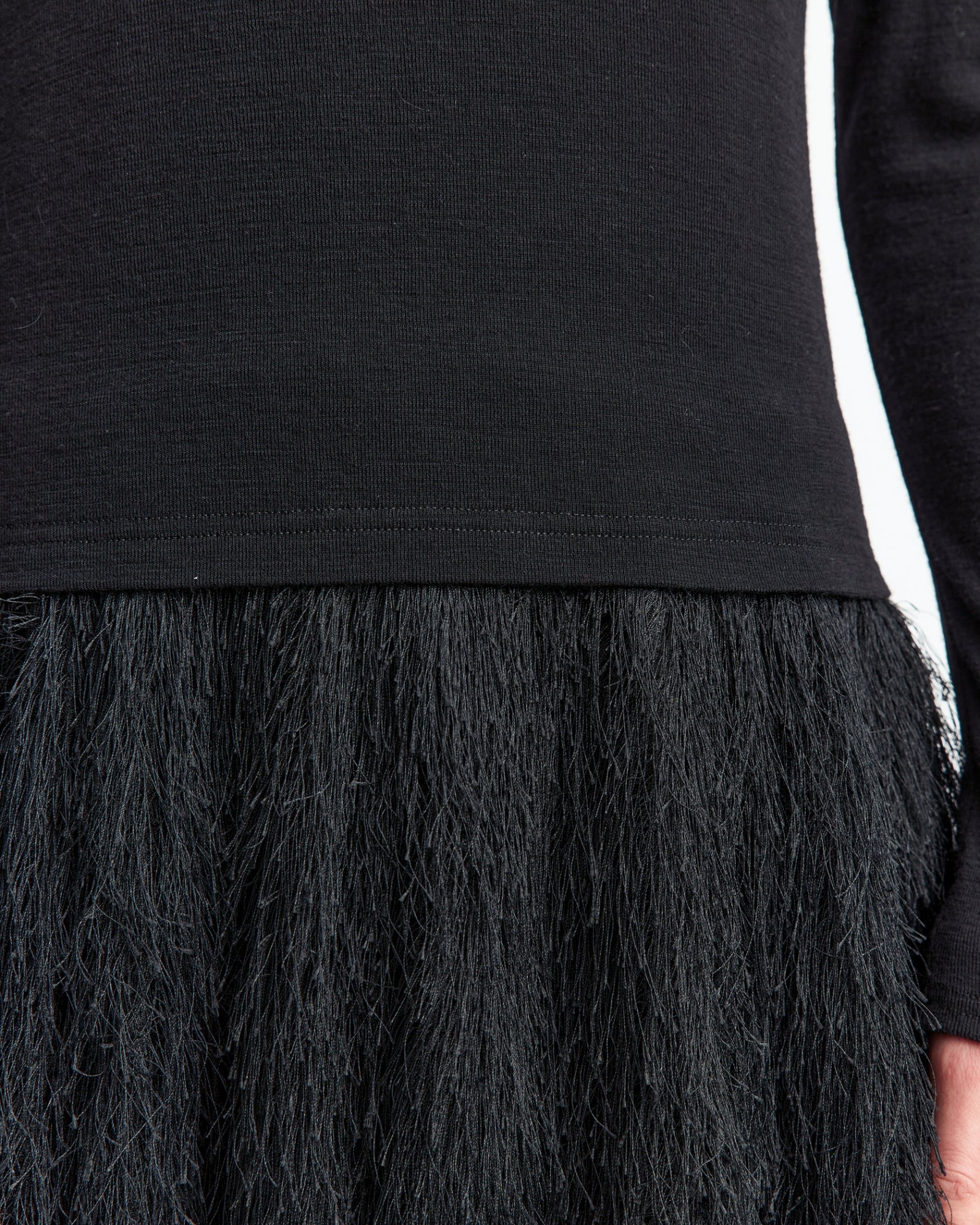 16arlington High-neck Long-sleeved Dress In Black