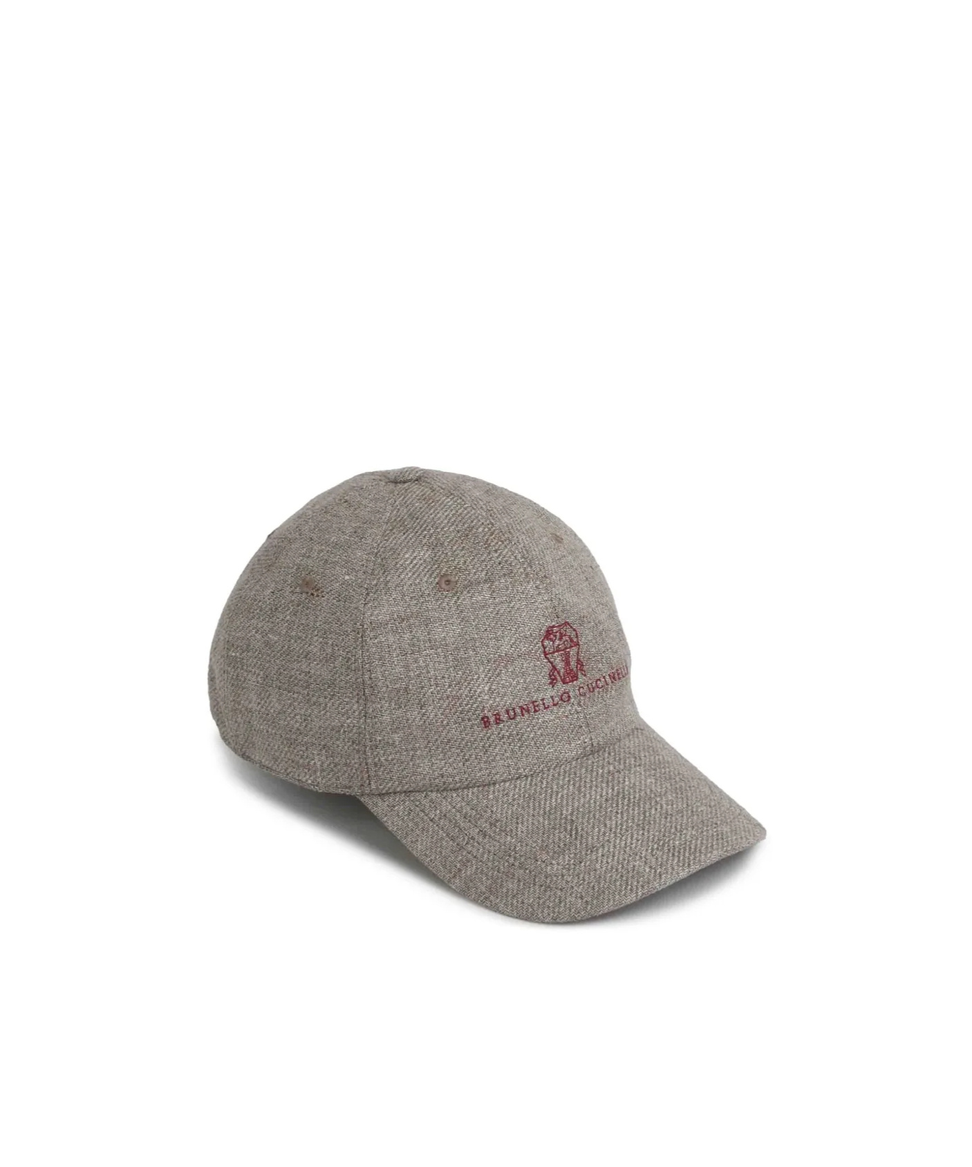 Brunello Cucinelli Logo-embroidered Cap In Gray