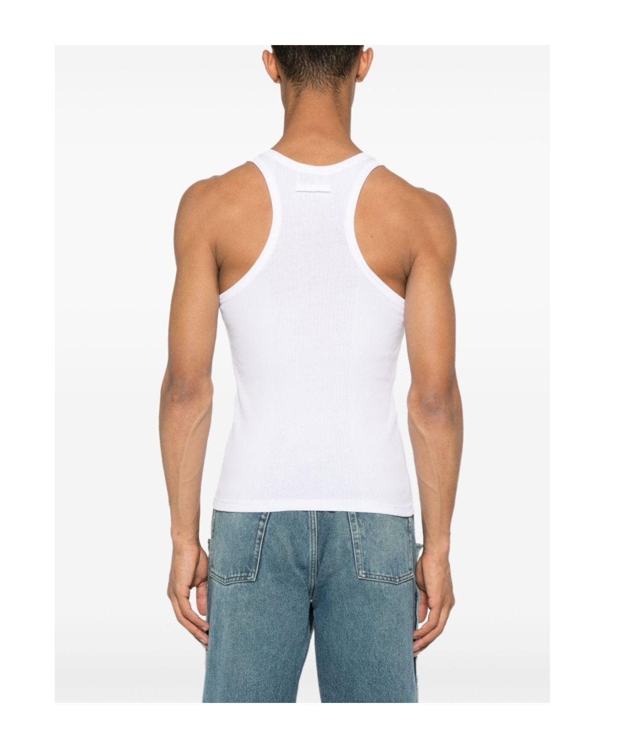 Shop Jean Paul Gaultier Round-neck Vest In White