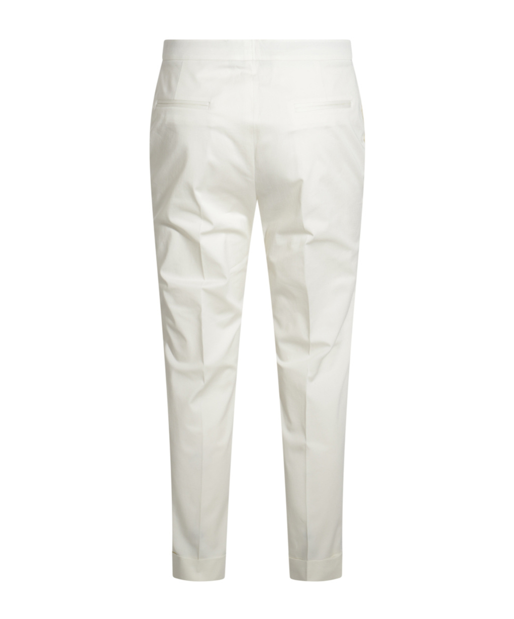 ETRO CROPPED STRETCH COTTON TROUSERS 