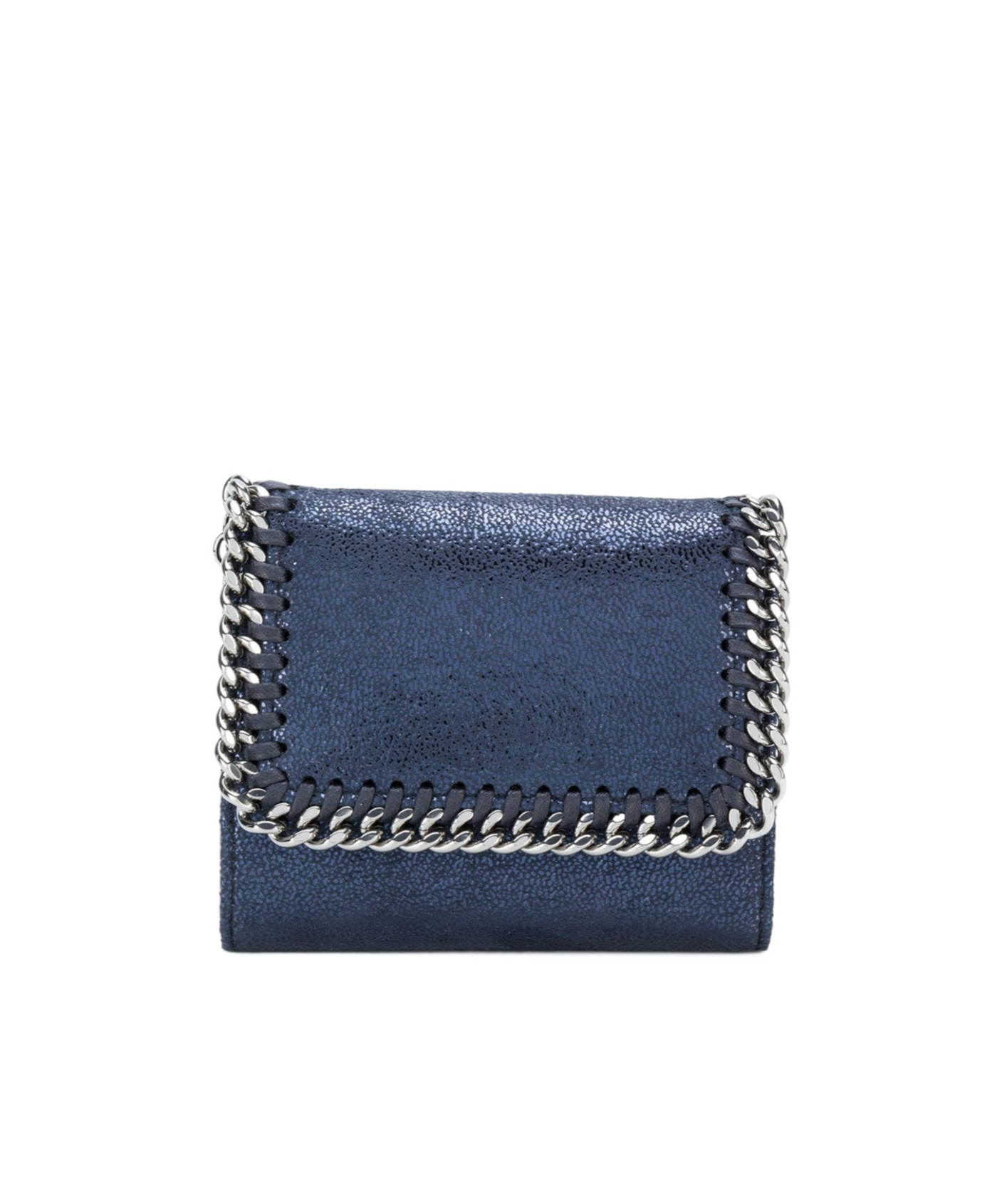 Stella Mccartney Whipstitch Wallet In Blue