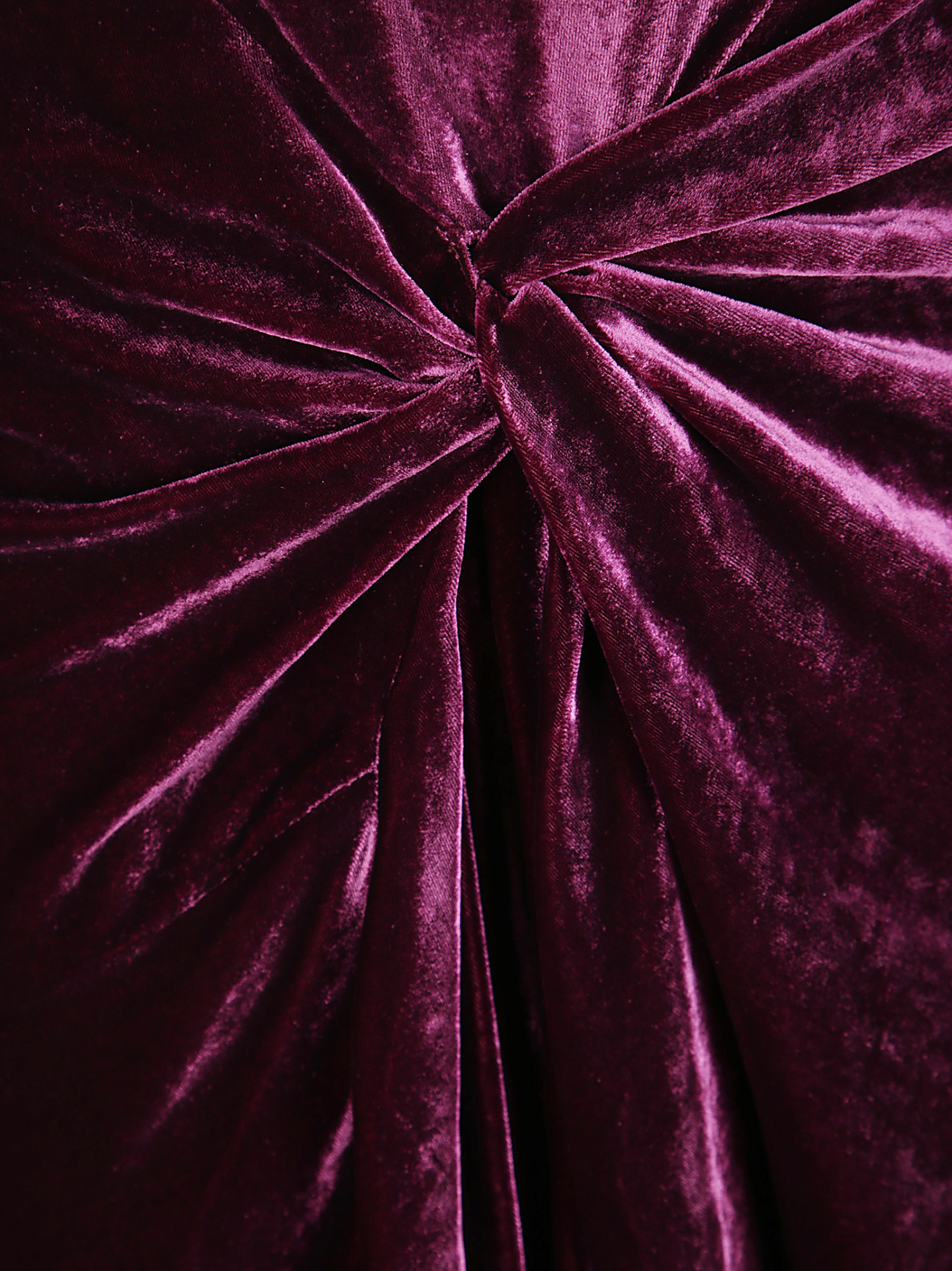 Dries Van Noten Womens Violet Velvet Twisted Woven Midi Skirt In Pink