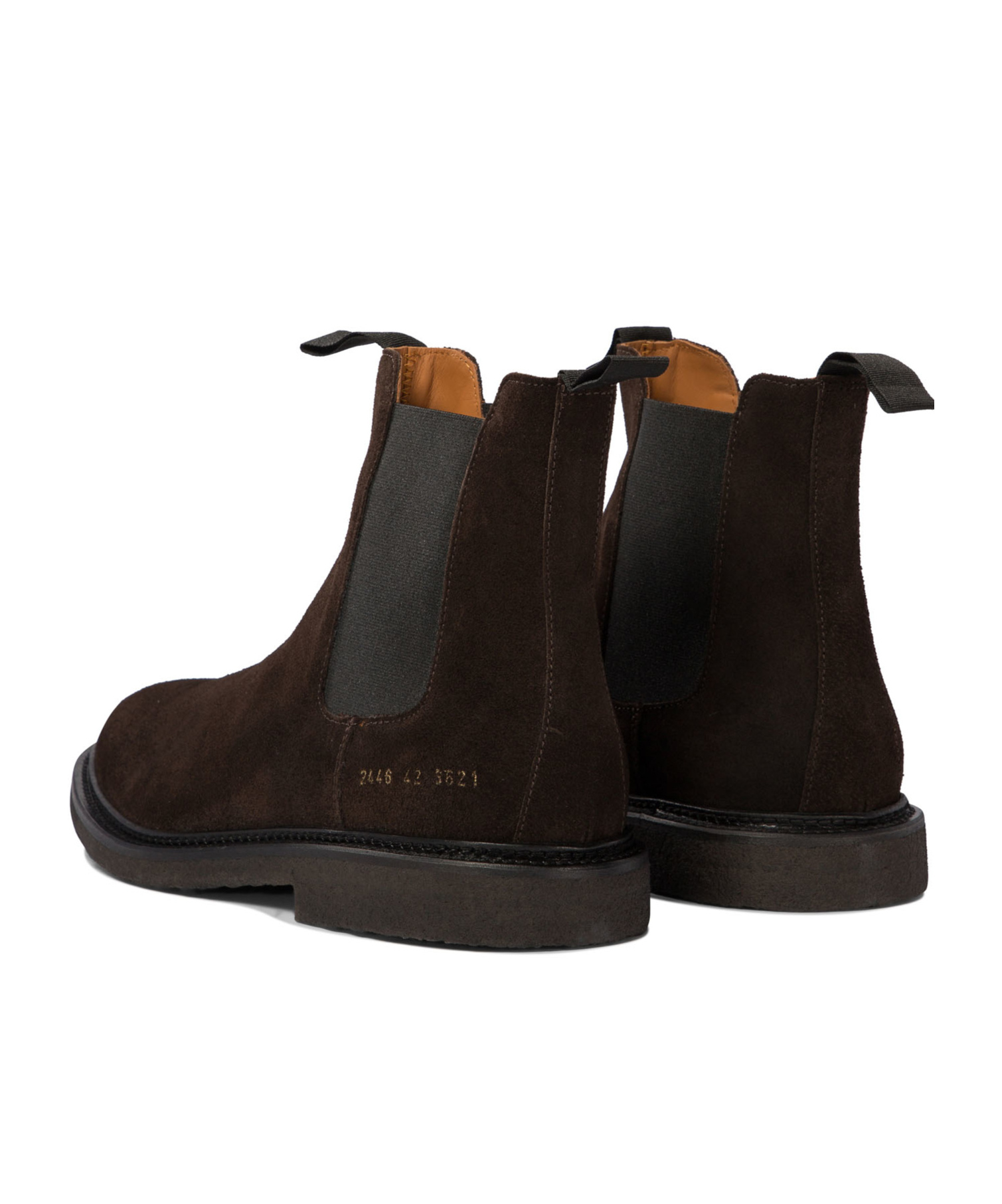 Common Projects Chelsea Classic Ankle Boots In Black Suede In Black