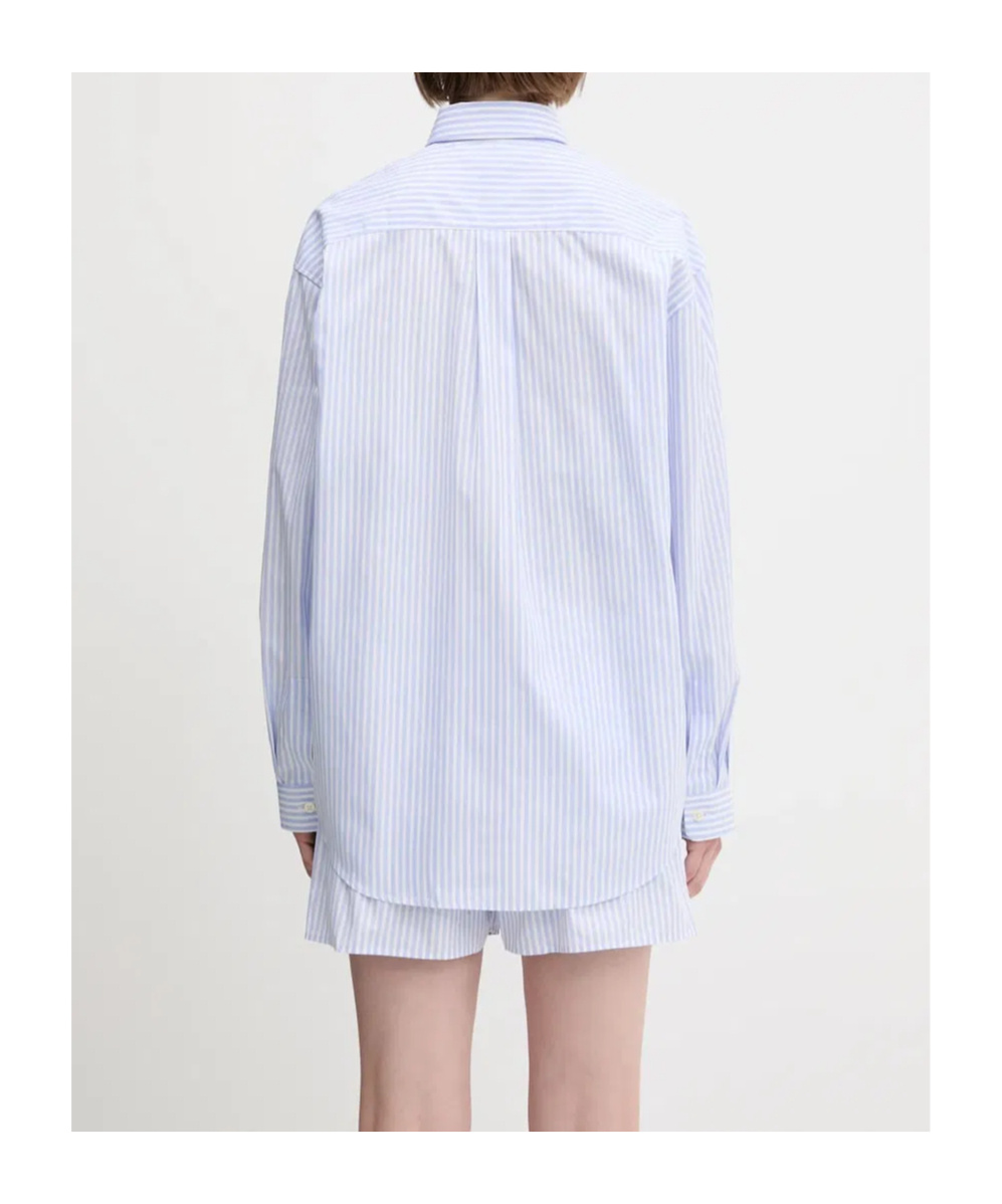 Sporty And Rich Src Oversized Relaxed Fit Striped Shirt