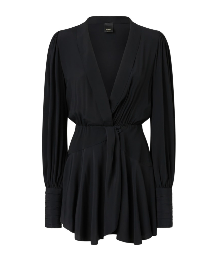 Pinko Melun Mini Dress In Black