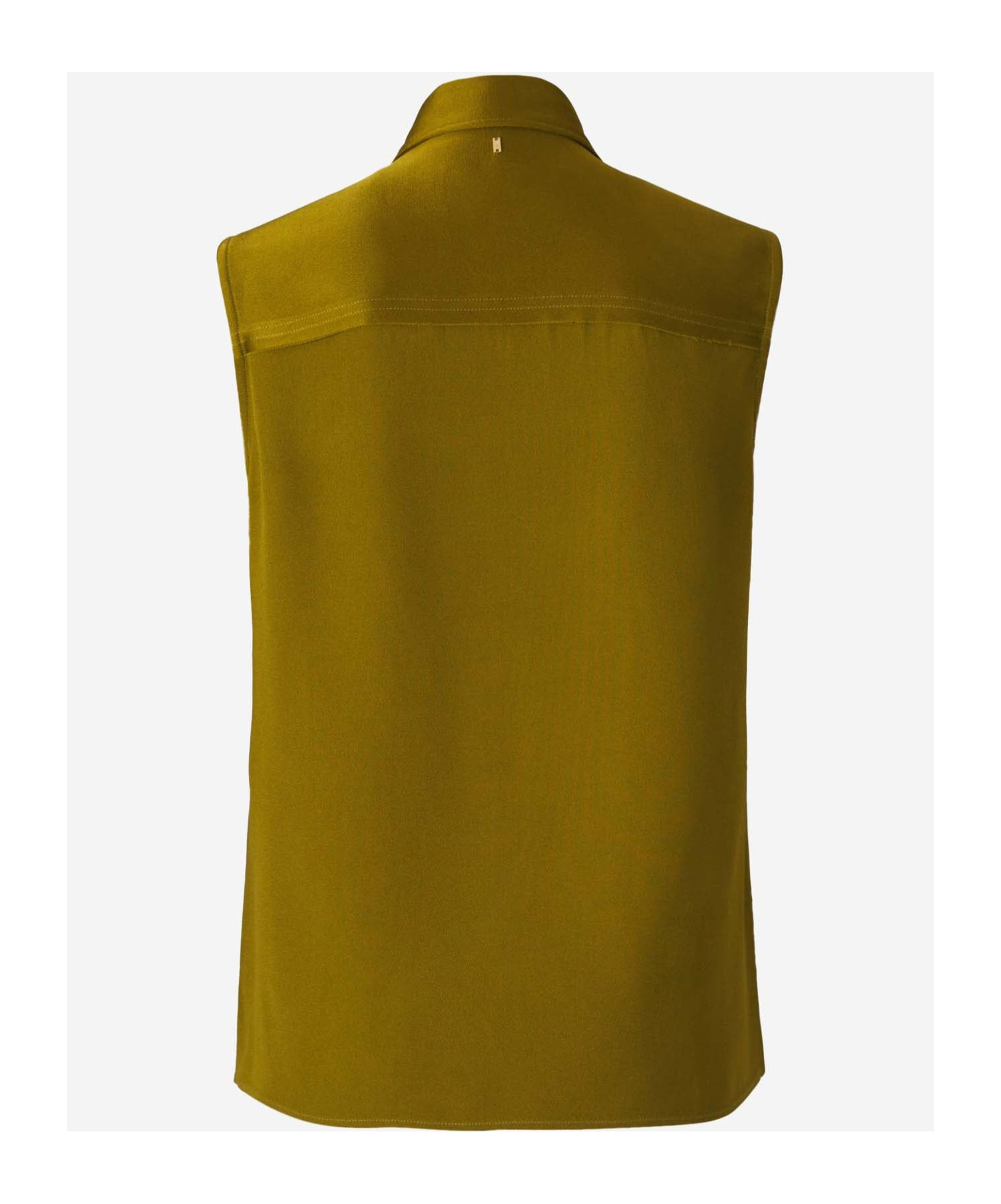 Shop Ami Alexandre Mattiussi Sleeveless Shirt In Brown
