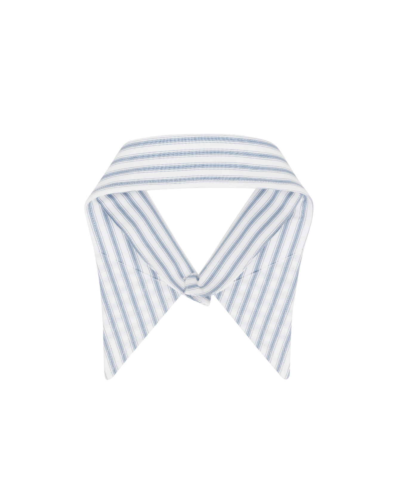 Maison Margiela Stripe Collar In White And Grey