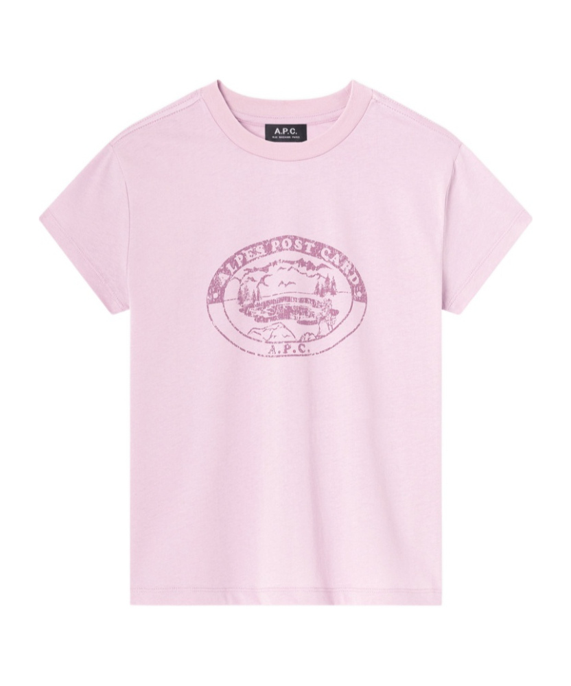 A.p.c. Vintage Camping Logo T-shirt In Purple