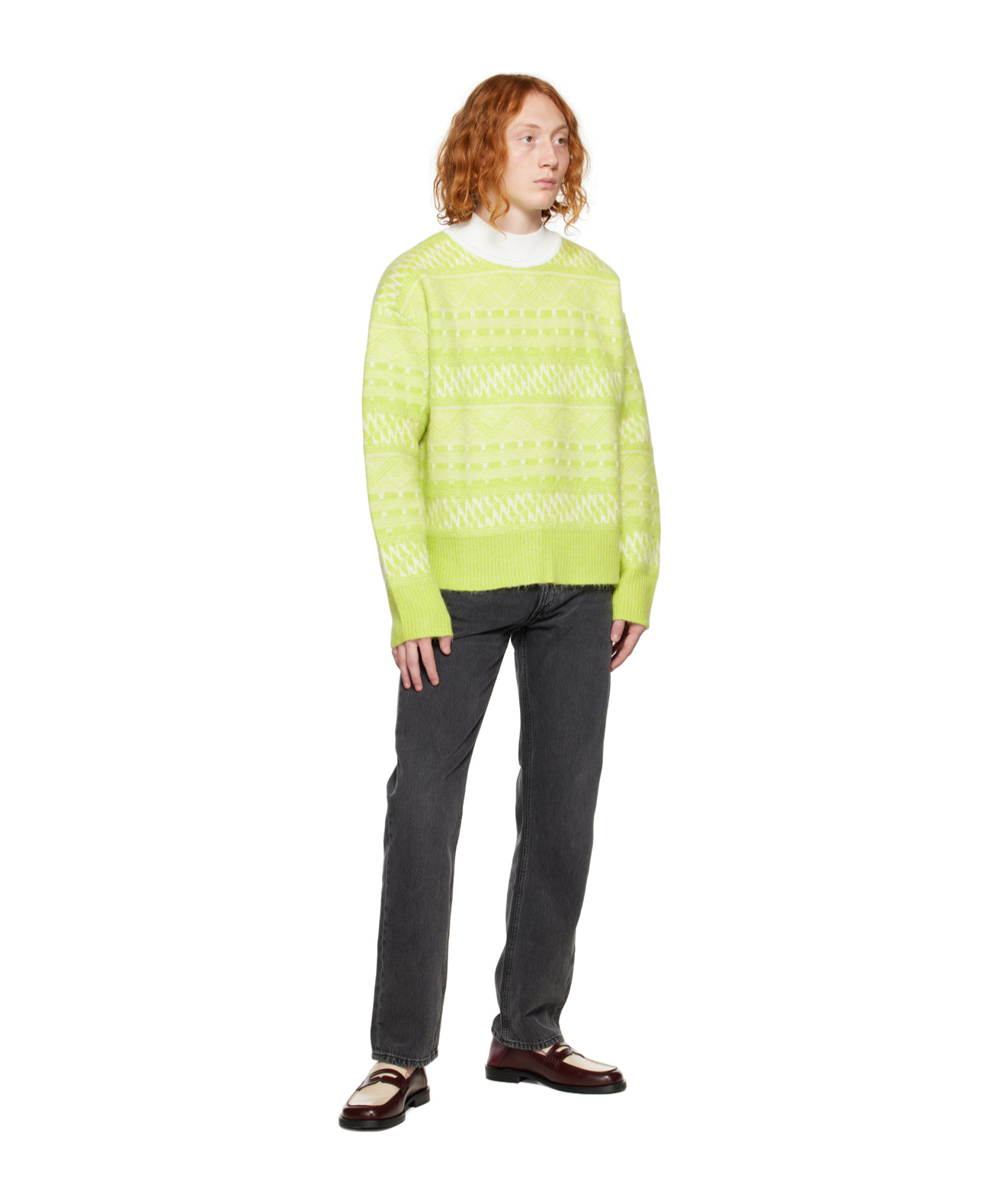 Eytys Jacquard Pattern Sweater In Yellow