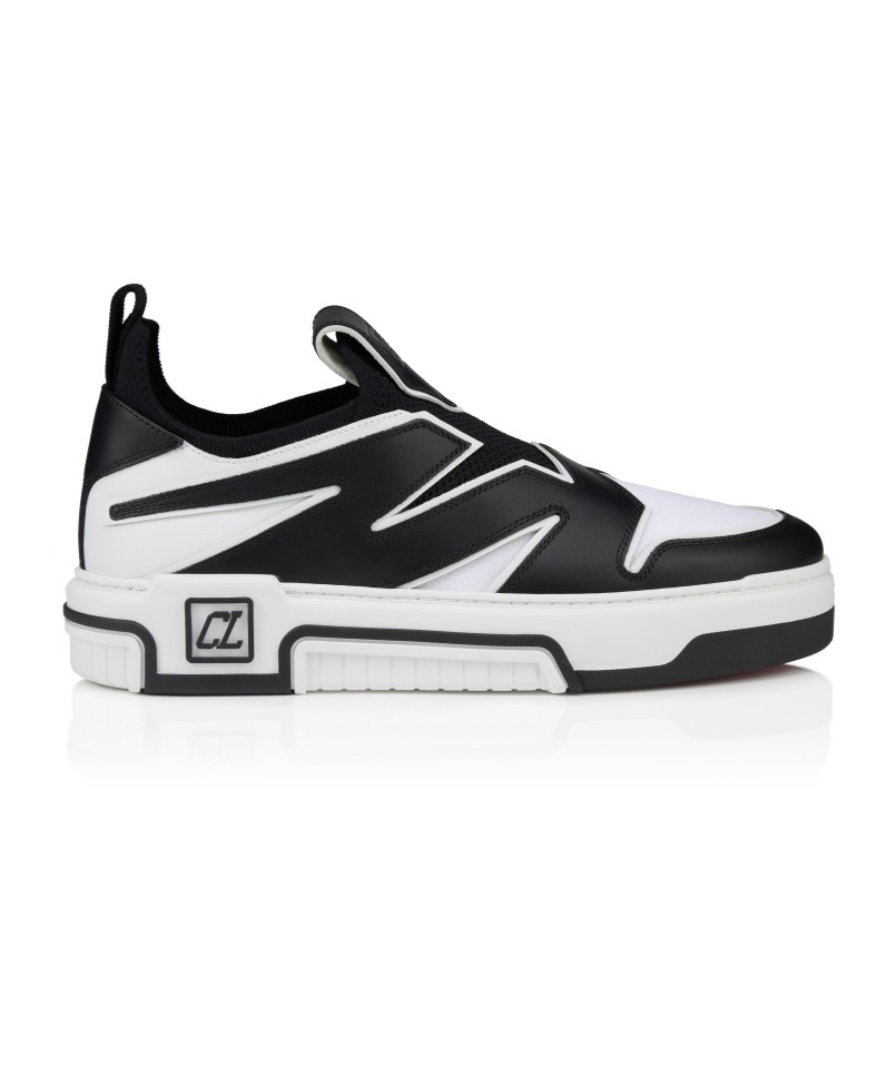 Christian Louboutin Astroflash Leather And Textile Sneakers