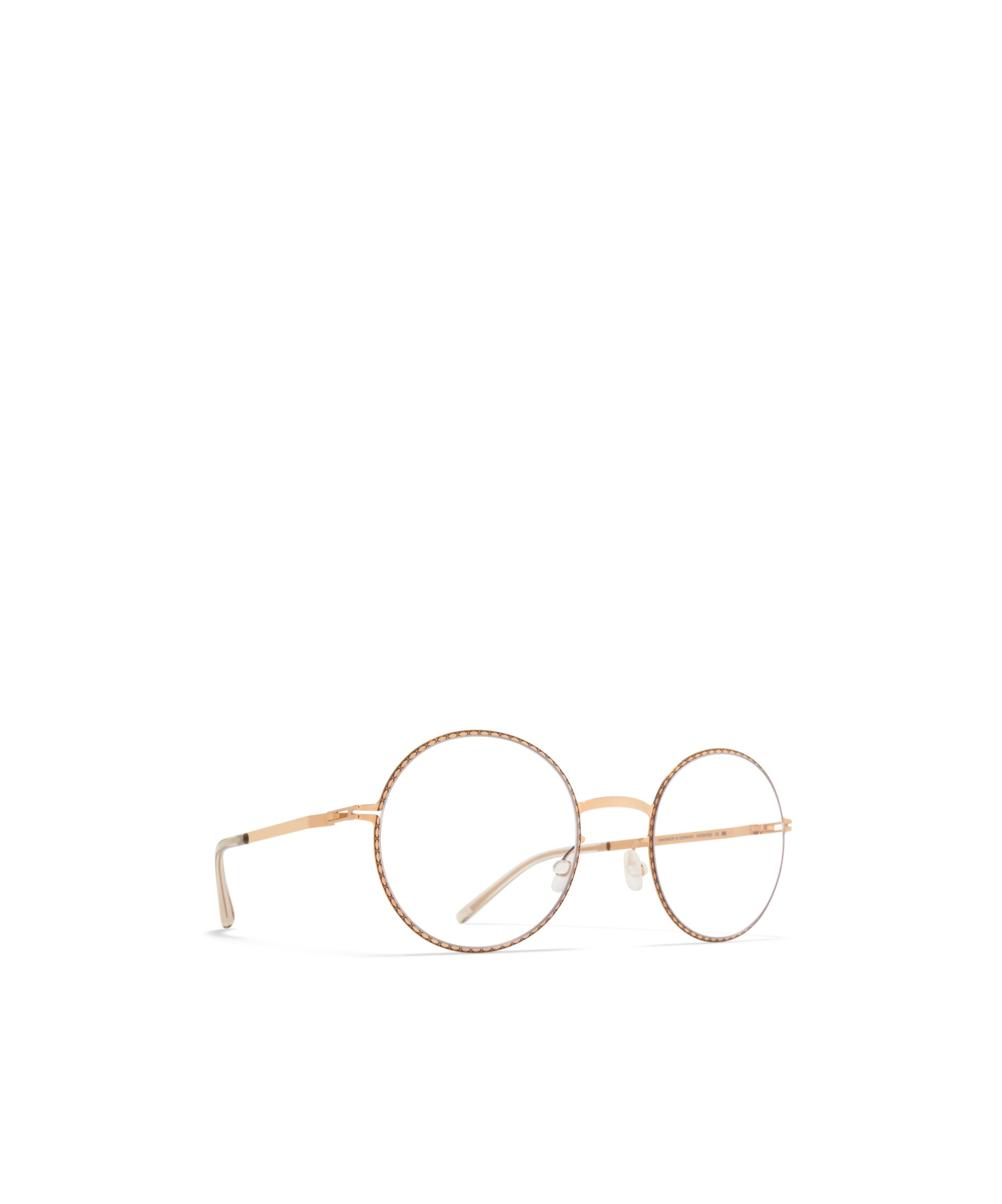Mykita Logo Flat Mirror In Nude
