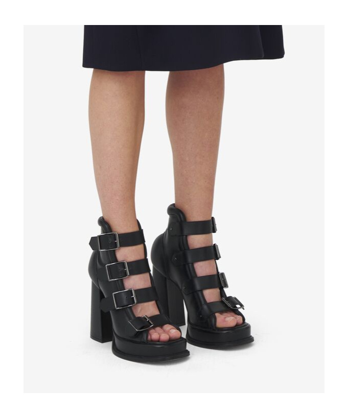 Alexander Mcqueen Stiefeletten Mit Plateau In Black