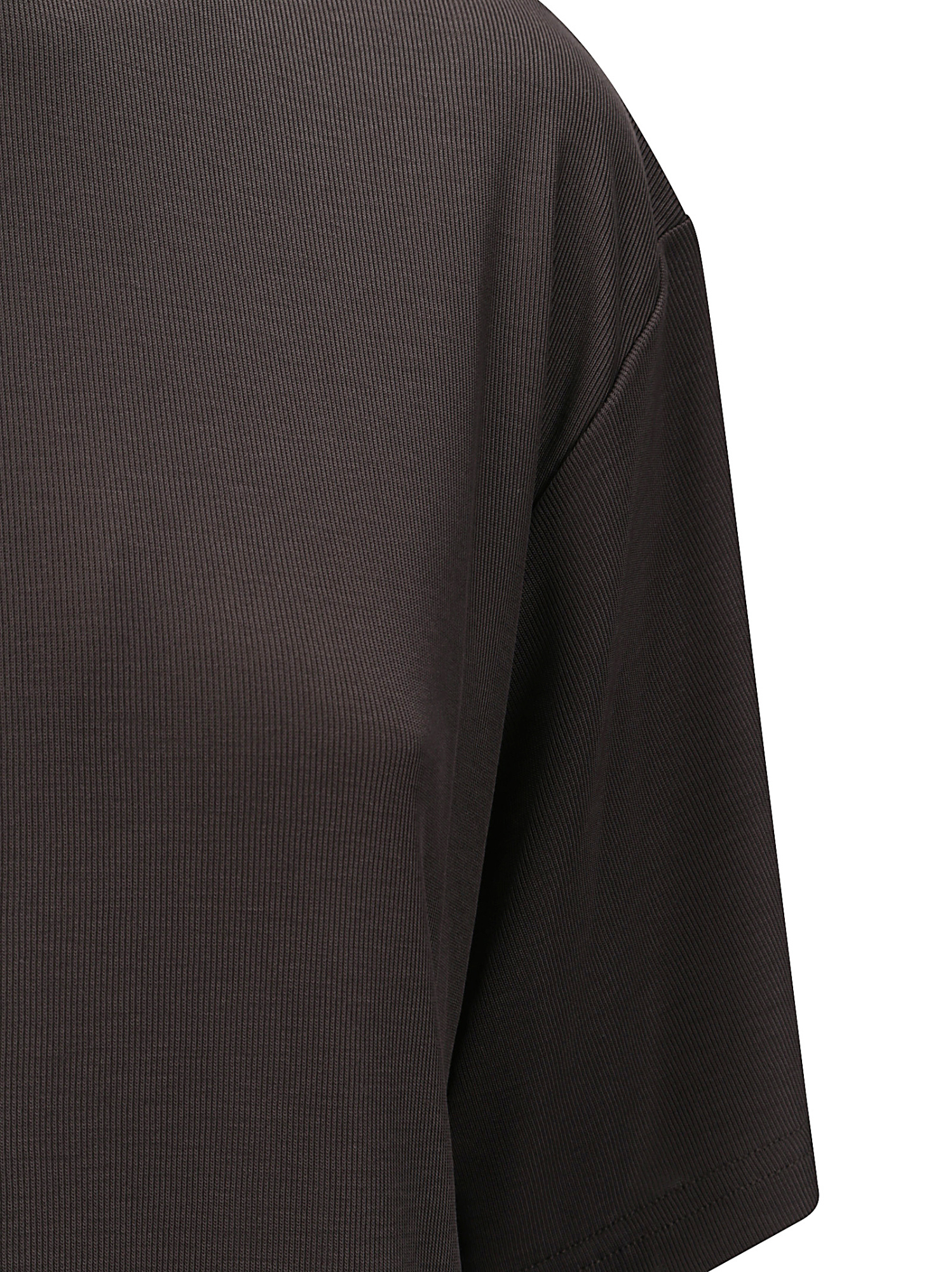 Studio Nicholson Long Sleeve Crew Neck Relaxed Fit Top In Black