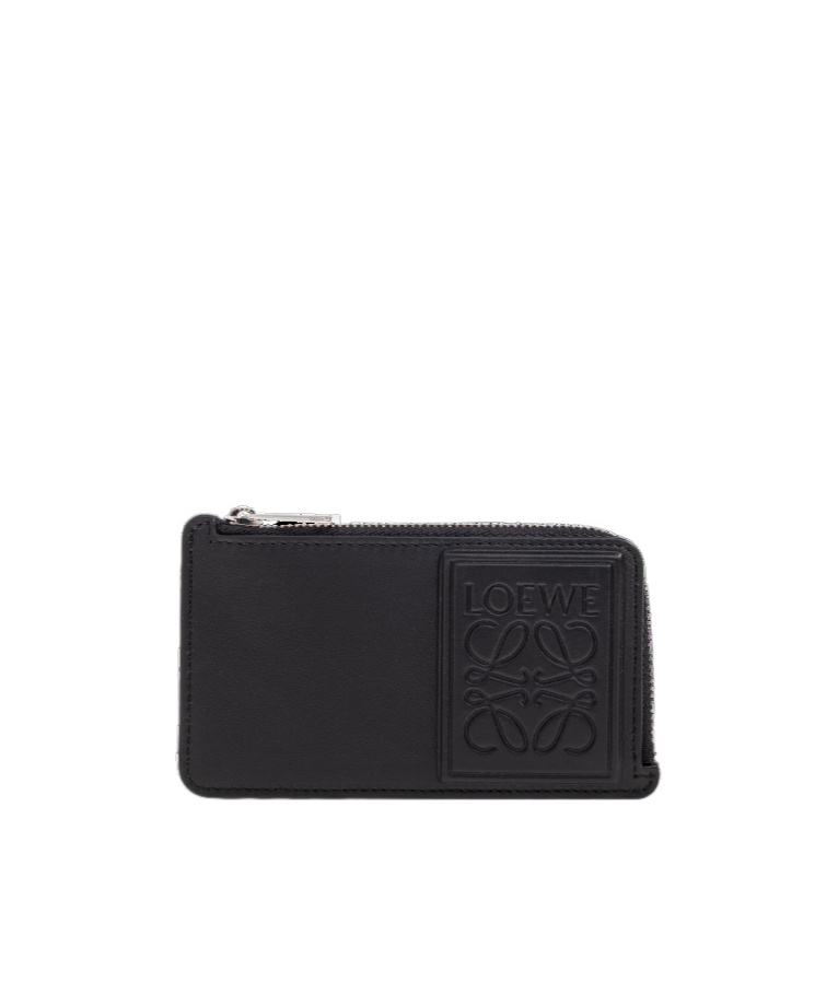 Loewe Embossed-logo Zip-around Wallet In Black