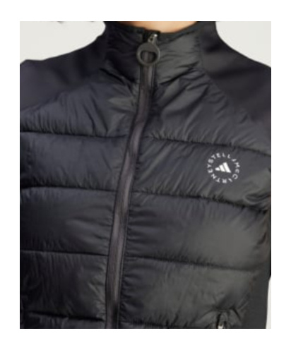 Adidas By Stella Mccartney Quilted Panelled Gilet In Multi