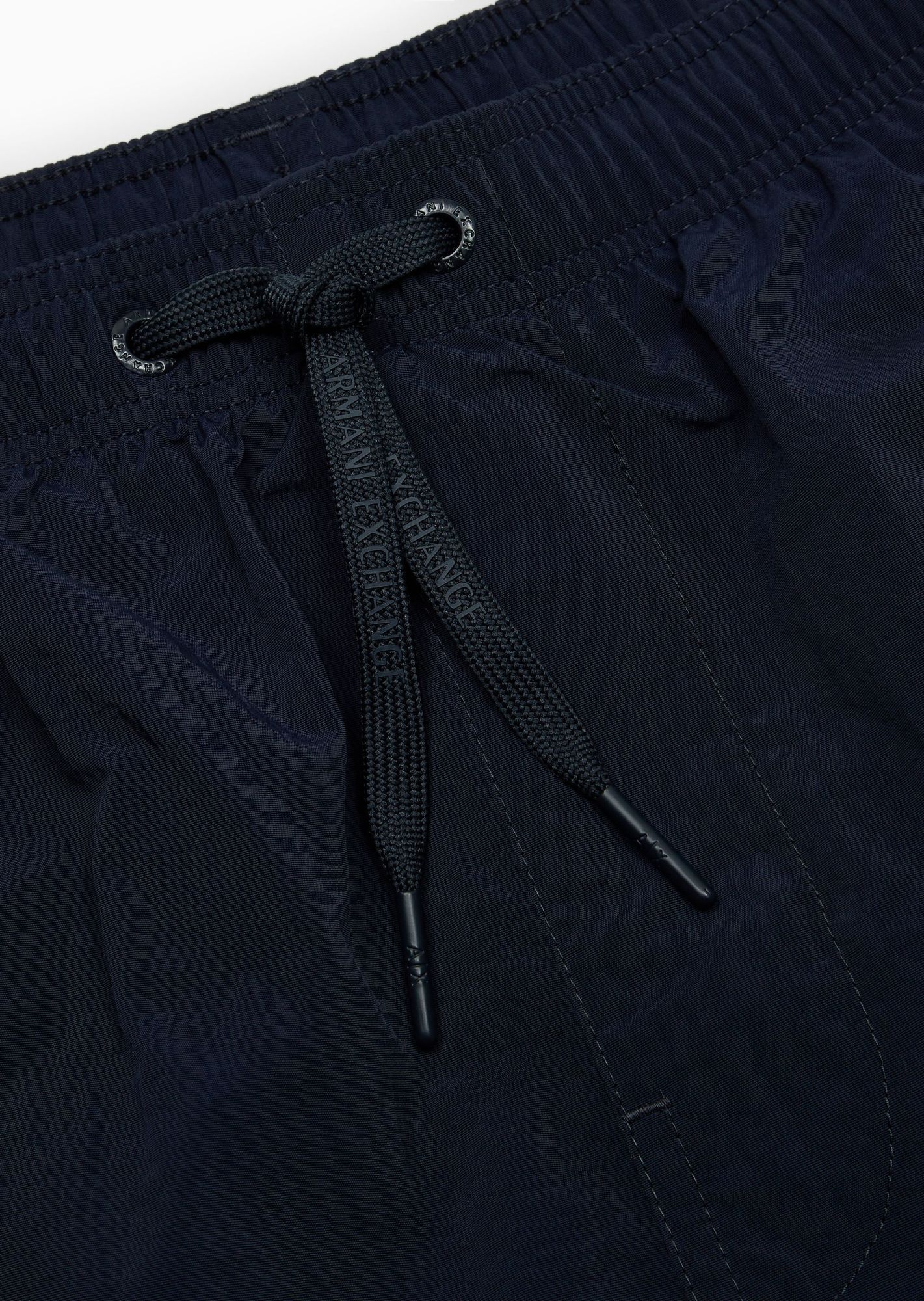 Armani Exchange Logo Swimming Trunks In Black