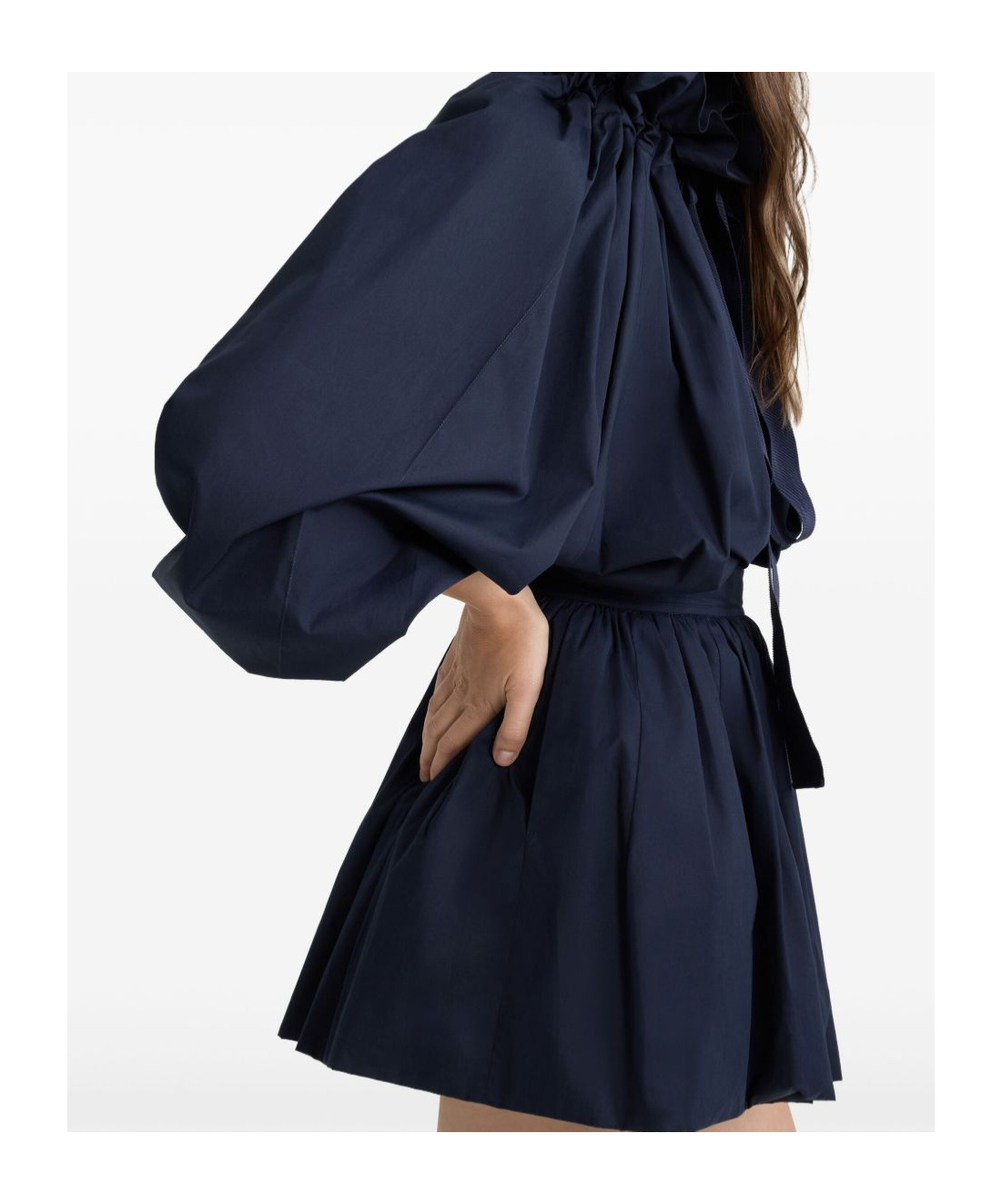 Shop Patou Iconic Drawstring Blouse In Black
