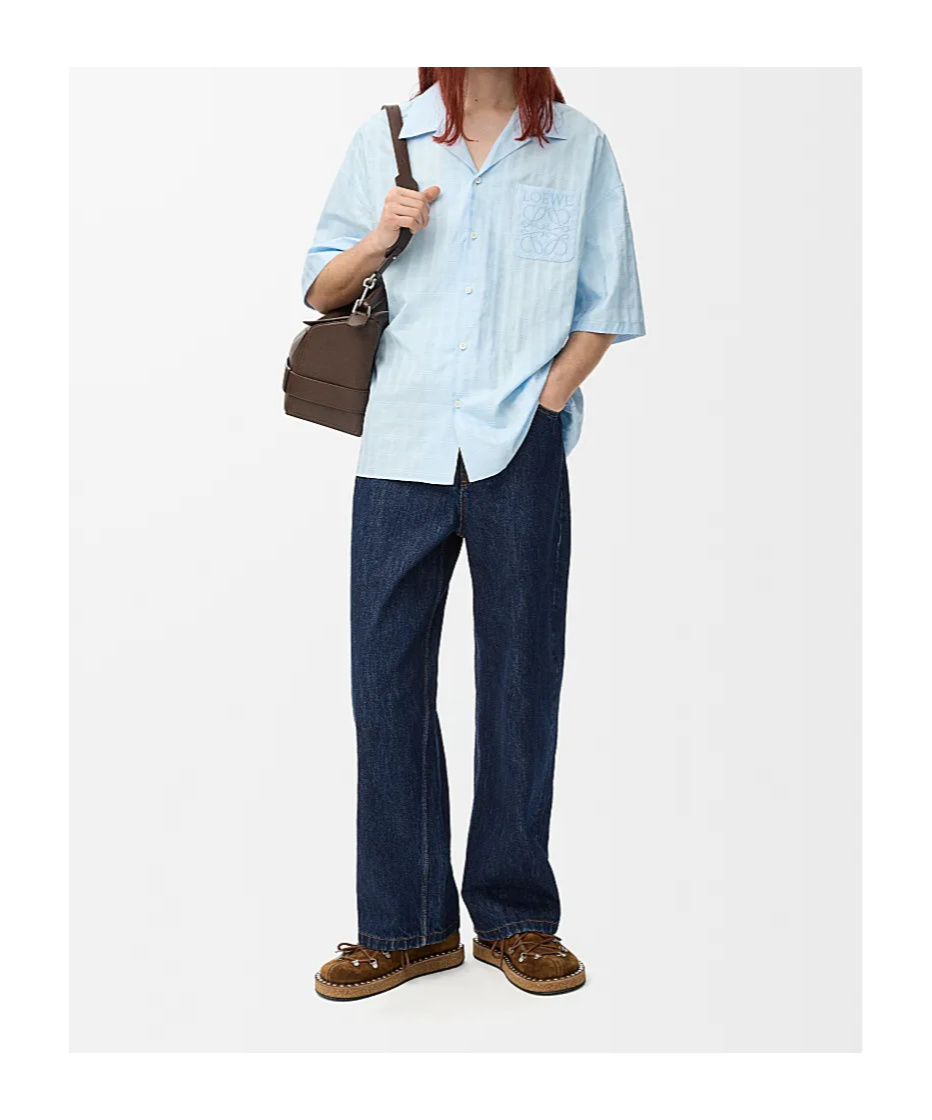 Loewe Jeans In Cotton In Blue