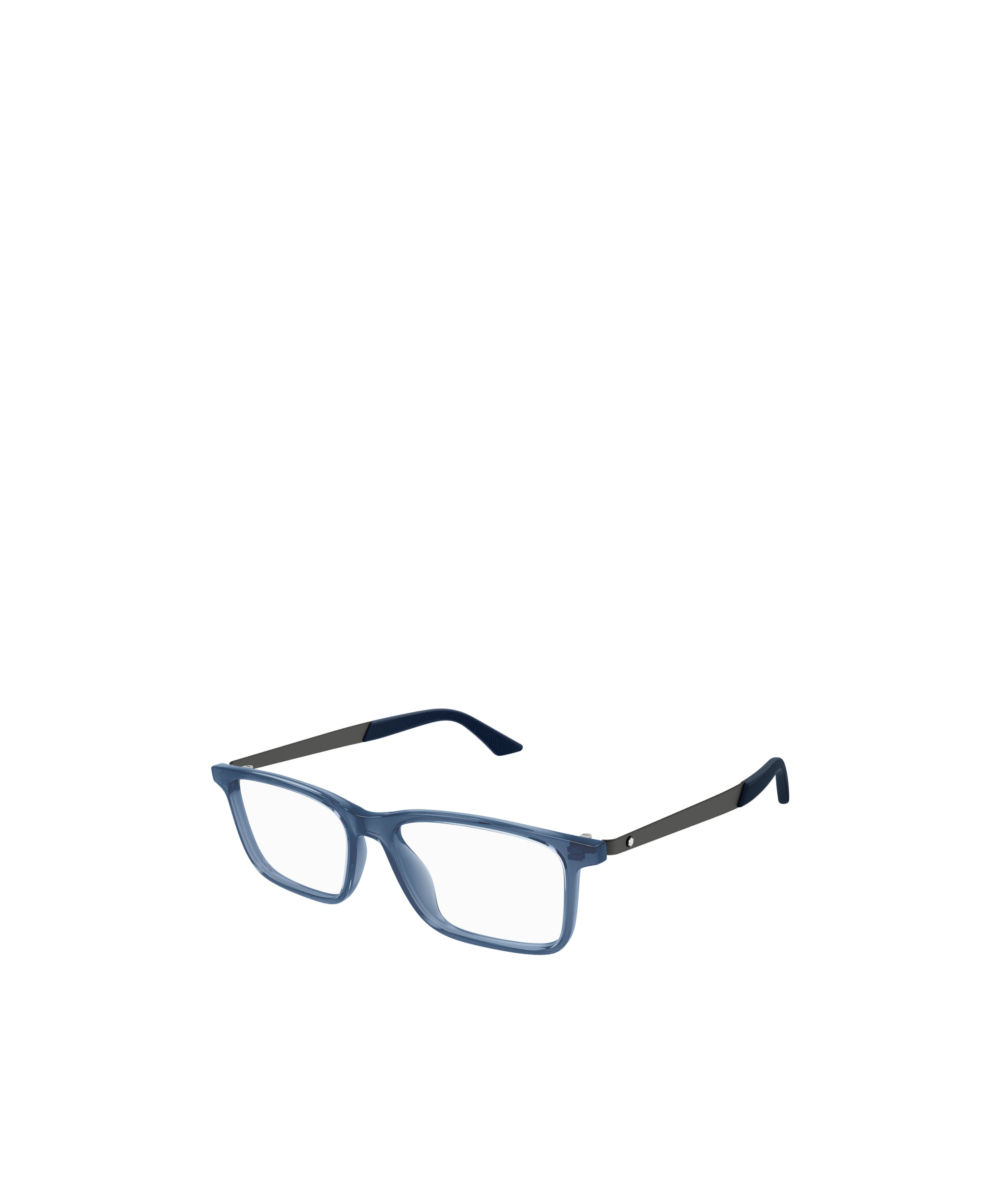 Montblanc Rectangle-frame Glasses In Blue