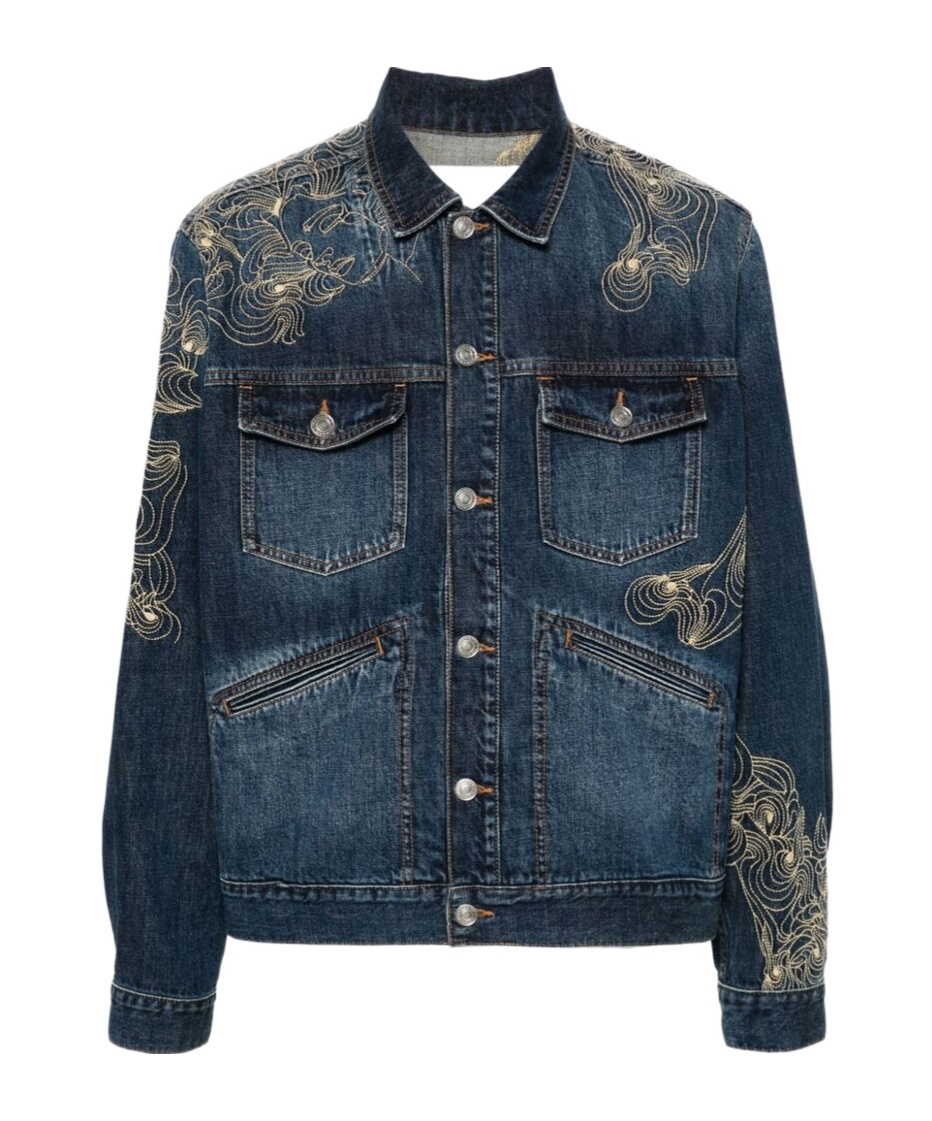 Isabel Marant Long-sleeved Denim Jacket In Blue