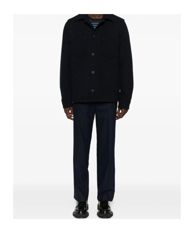 Samsoe & Samsoe Button-down Long-sleeved Casual Jacket In Black