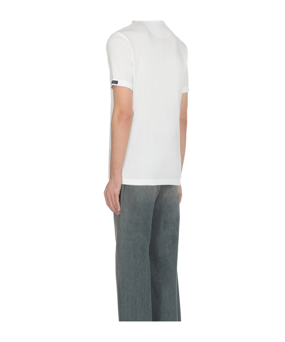 Fay Bicolor Db Collar Polo In White