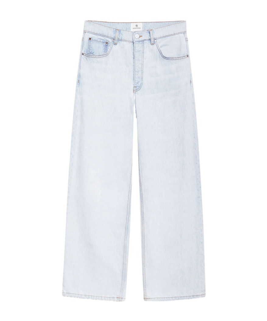 Anine Bing Denim Wide-leg Jeans In Blue