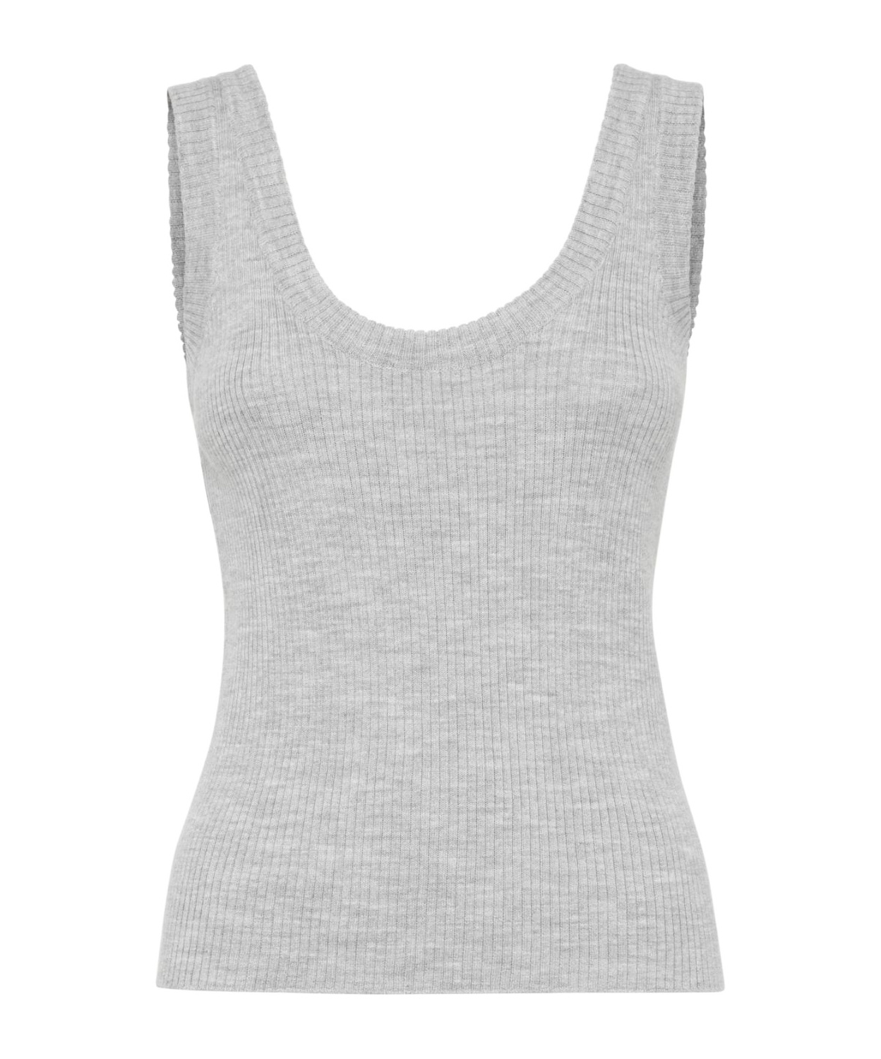 Shop Brunello Cucinelli Ribbed-knit Vest Top In White