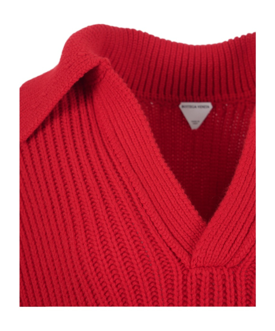 Bottega Veneta Women's Cashmere-blend Textured Sweater In Red